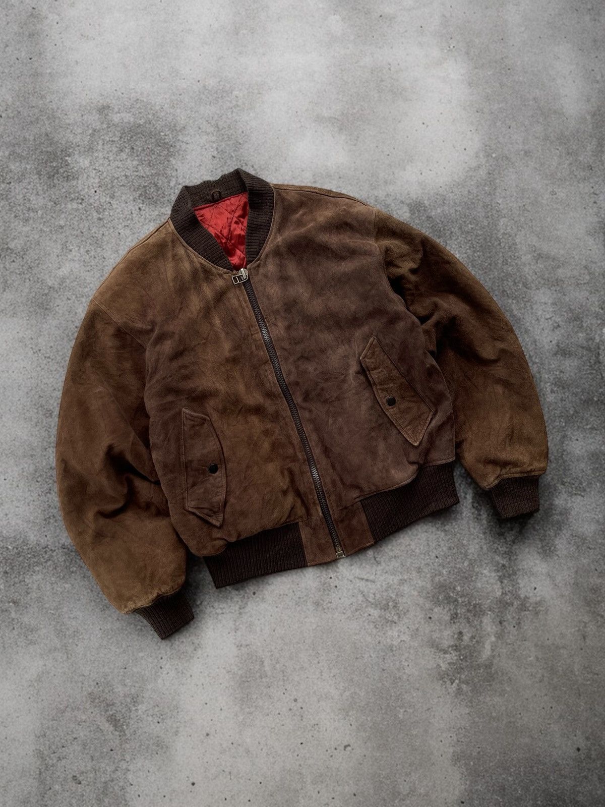 Japanese Brand 🔥 Milano Connection by Taka Q Goatskin Leather Bomber Jacket Size US L / EU 52-54 / 3 - 2 Thumbnail