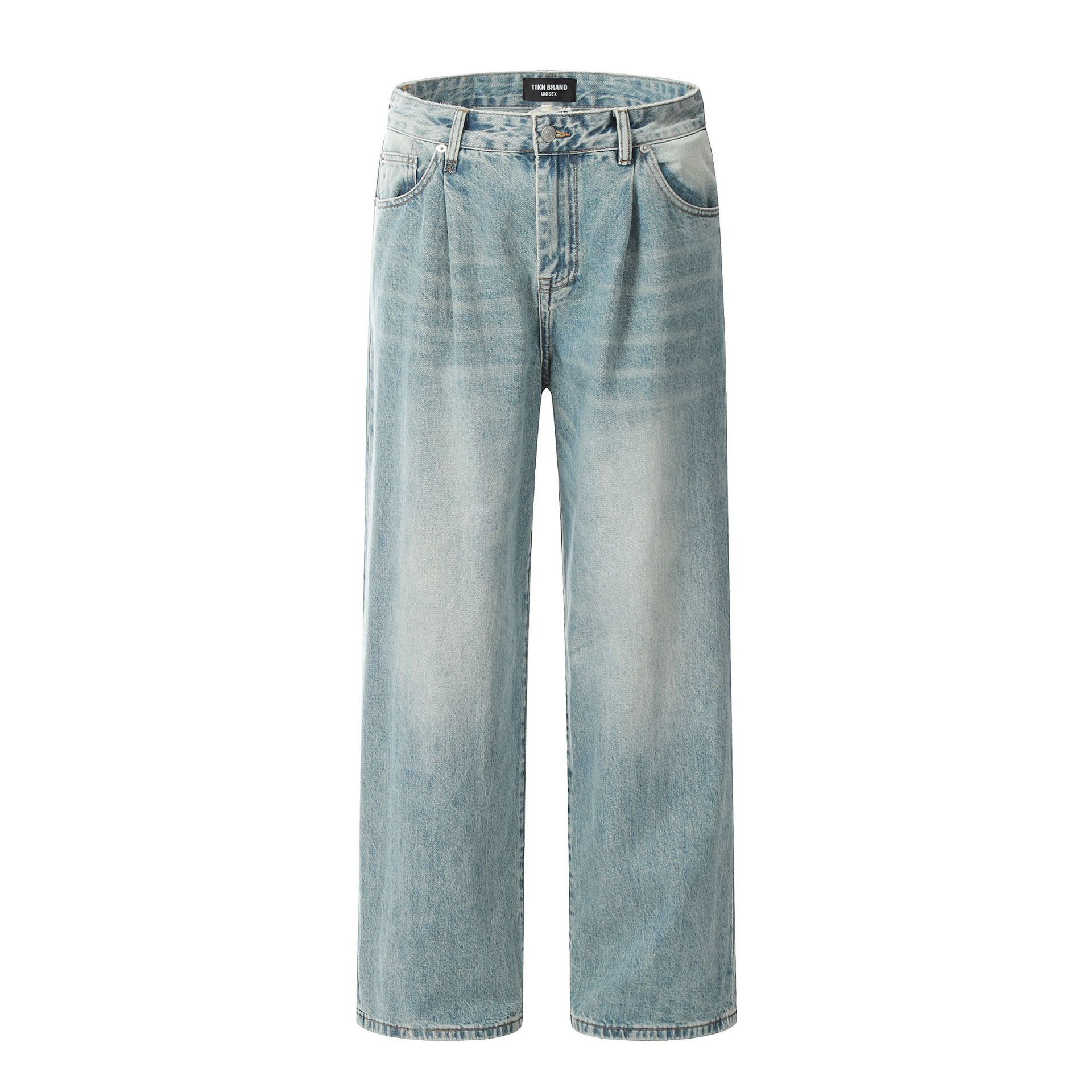 Japanese Brand × Jean American men's washed straight casual cleanfit loose jeans Size US 32 / EU 48 - 1 Thumbnail