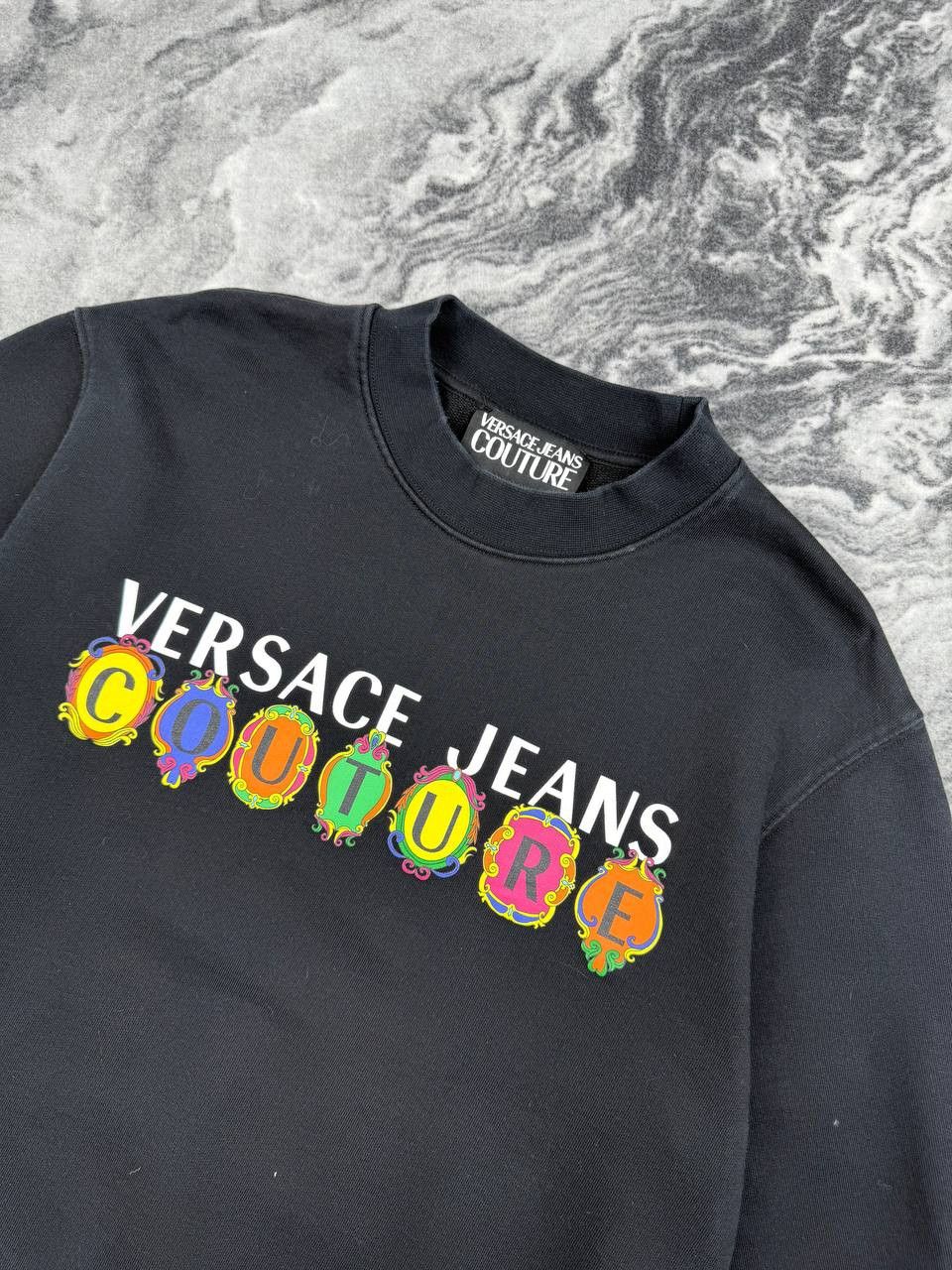 Versace Versace Jeans Couture Multicoloured Logo Sweatshirt Size US S / EU 44-46 / 1 - 2 Thumbnail