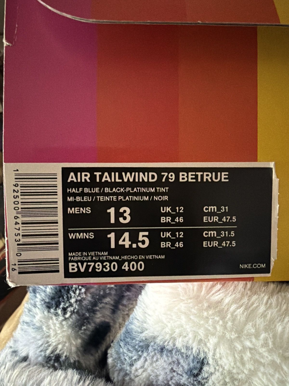 Nike Nike Air Tailwind 79 BeTrue Rainbow Pride Size 13 w/ Box Size US 13 / EU 46 - 3 Thumbnail