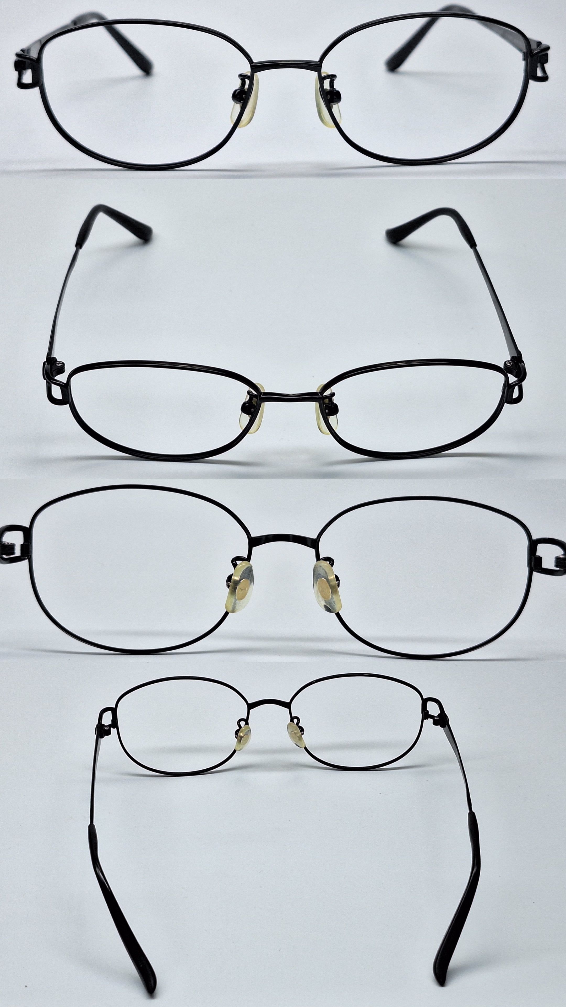 Hanae Mori Hanae Mori HM-7705 Ti-P Beta Titanium Floral Temple Eyeglass Size ONE SIZE - 4 Thumbnail