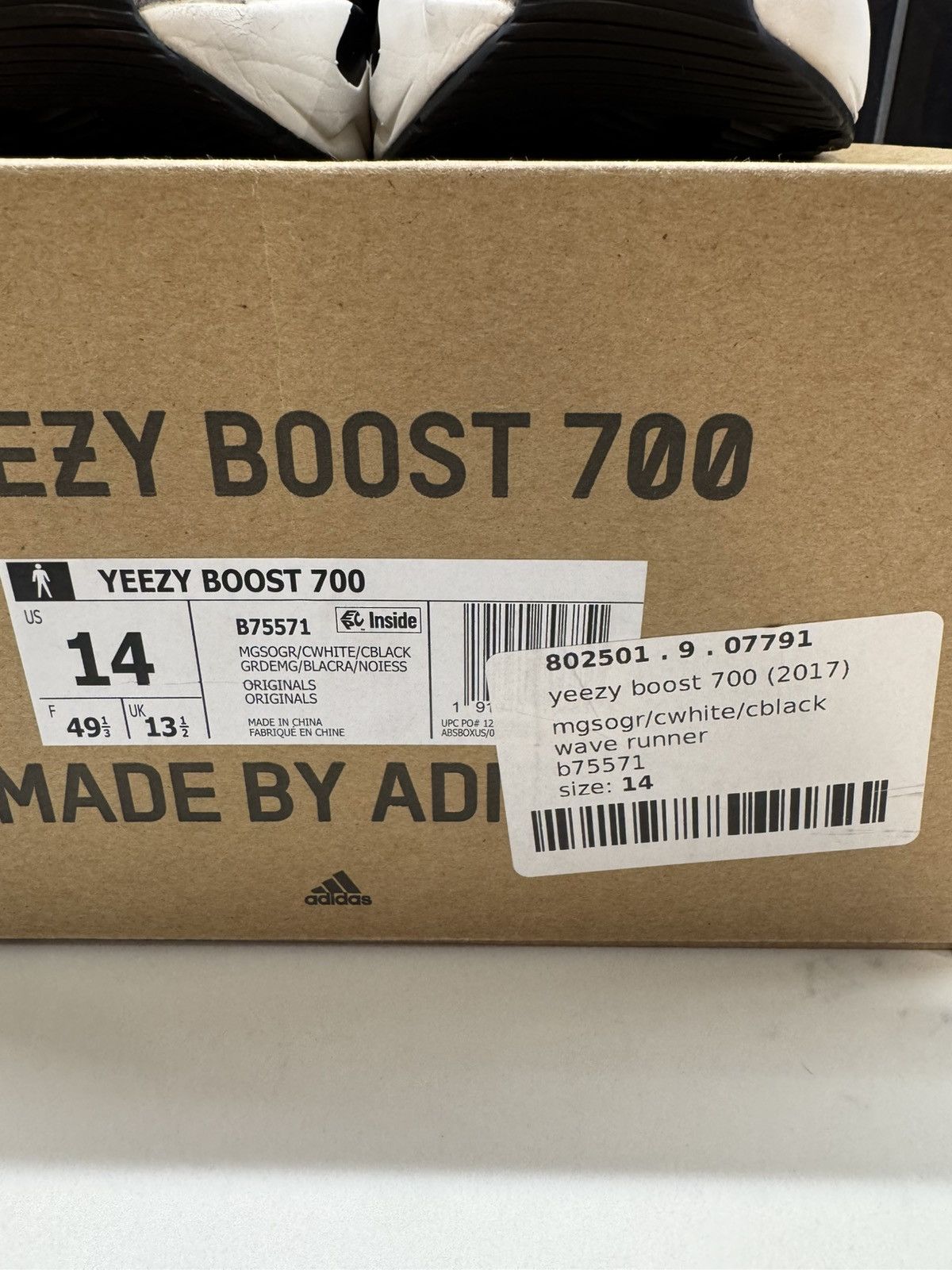 Adidas × Kanye West Adidas Yeezy Boost 700 “Wave Runner” – Size 14 Size US 14 / EU 47 - 8 Thumbnail