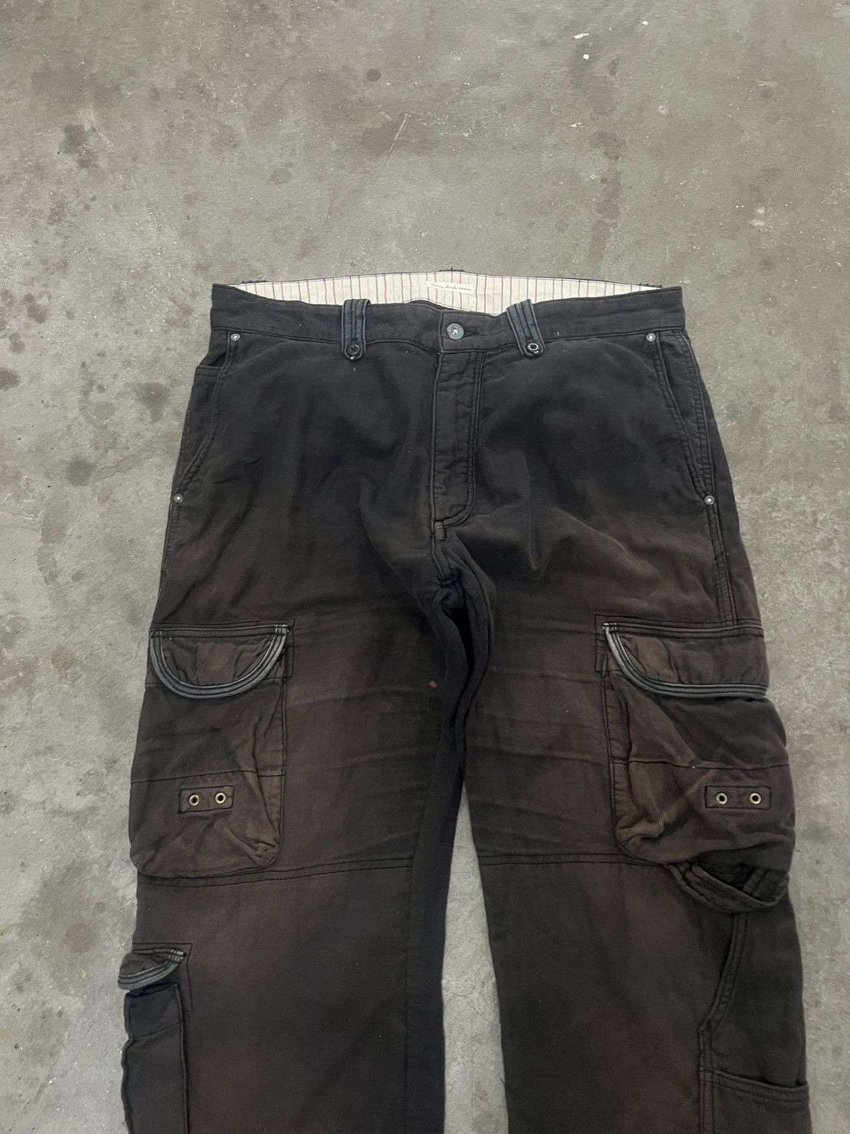 Designer × Japanese Brand BLACK FADED CARGO PANT SUNNY COUDE PANT Size US 34 / EU 50 - 2 Thumbnail