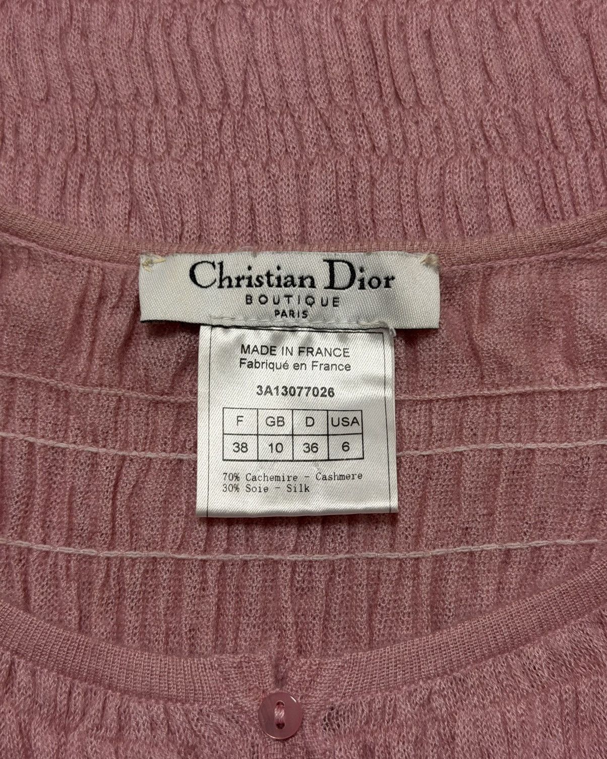 Dior CHRISTIAN DIOR F/W 2003 Bondage Strap Ribbed Knit Cardigan Size S / US 4 / IT 40 - 6 Thumbnail