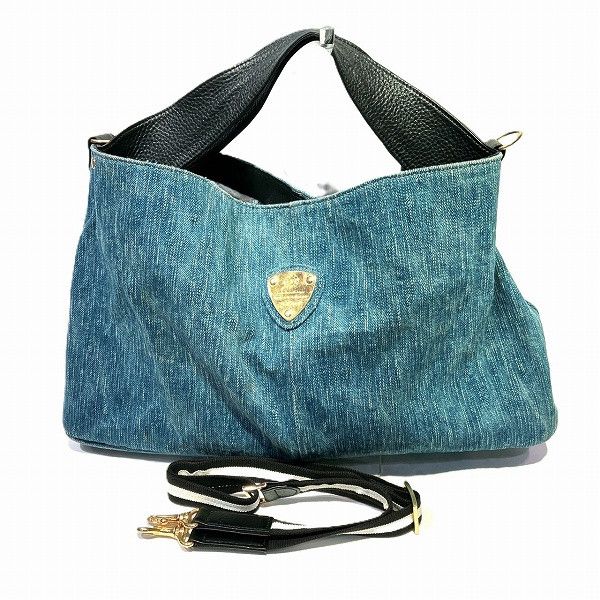 Other Other ATAO Elvy Denim 2WAY Handbag Shoulder Bag Denim Handbag in Good Condition Size ONE SIZE - 1 Thumbnail