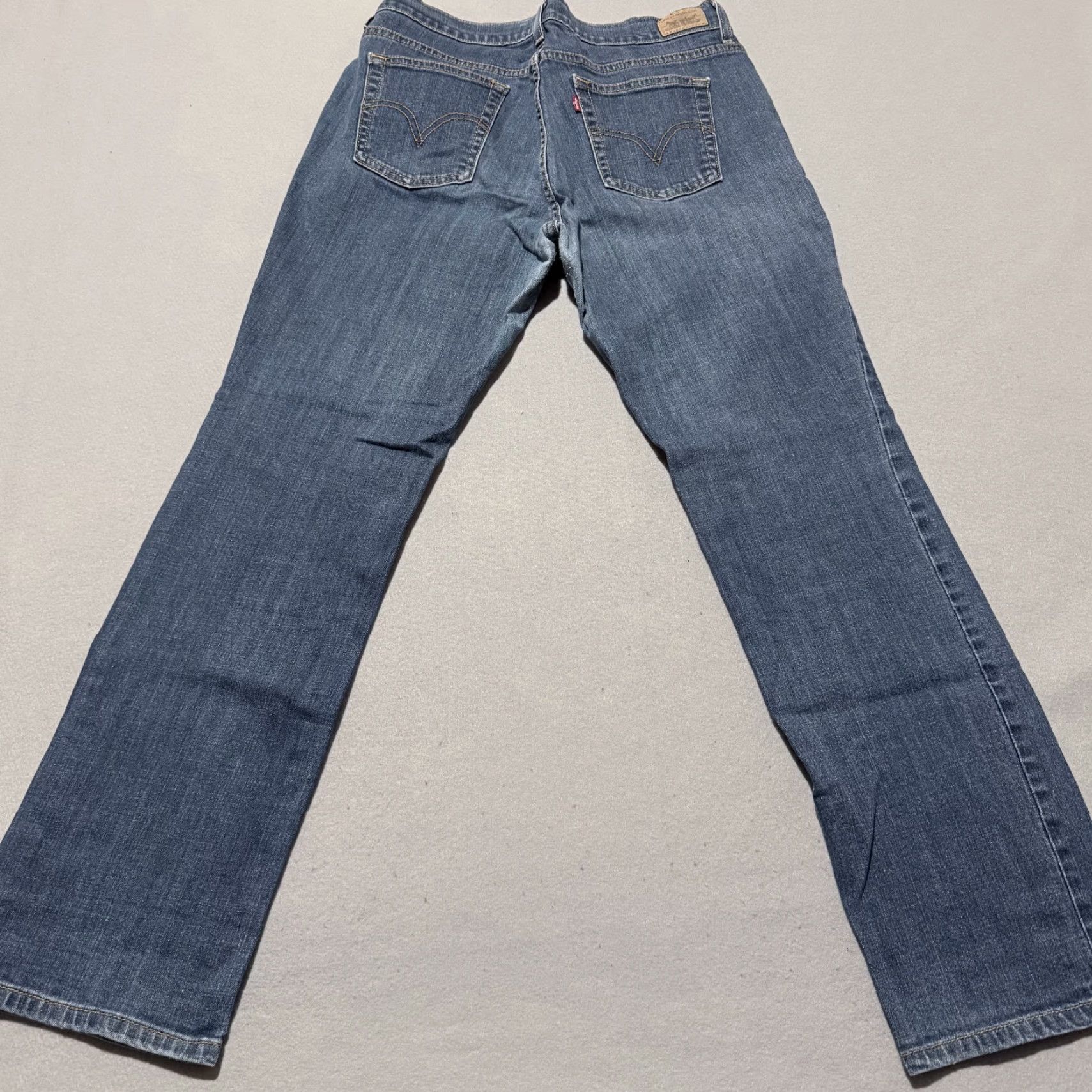 Levi's Levi's 505 Jeans Women Blue Denim Stretch Medium Wash 10 Short Slim Straight Pant Jeans Size 32" / US 10 / IT 46 - 2 Thumbnail