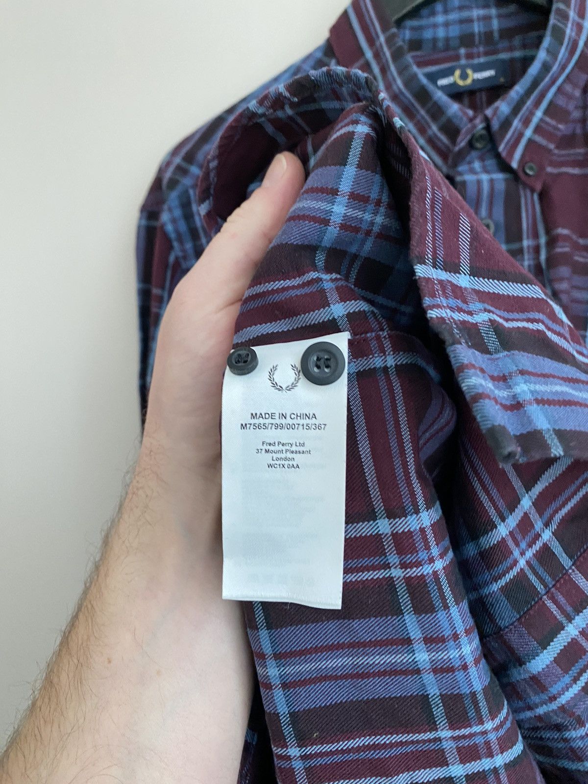Fred Perry Fred Perry men's shirt Size US L / EU 52-54 / 3 - 4 Thumbnail