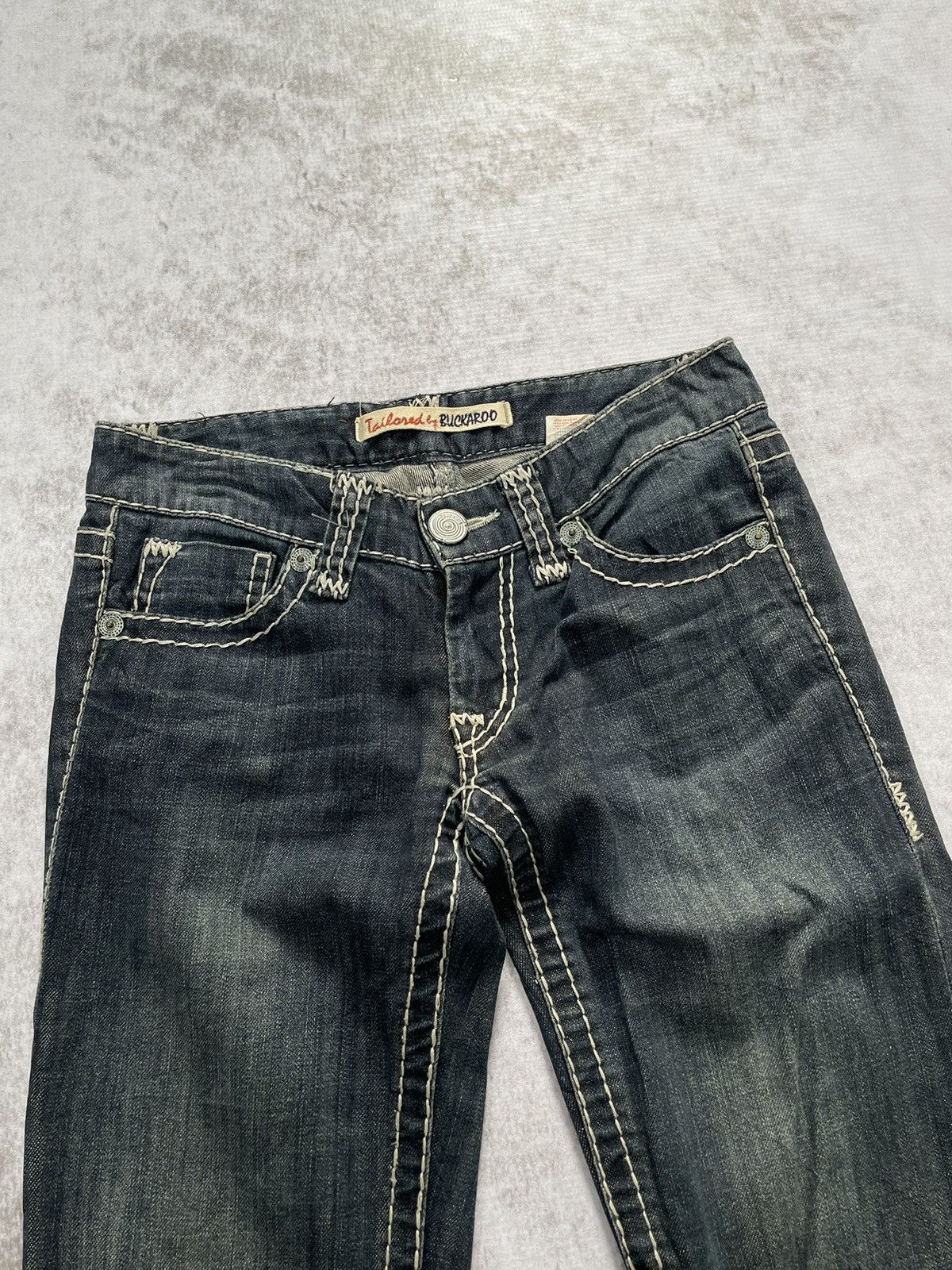 If Six Was Nine × Japanese Brand × Le Grande Bleu (L.G.B.) 2000s bootcut buckaro acid wash japan denim pants y2k style Size US 27 - 3 Thumbnail