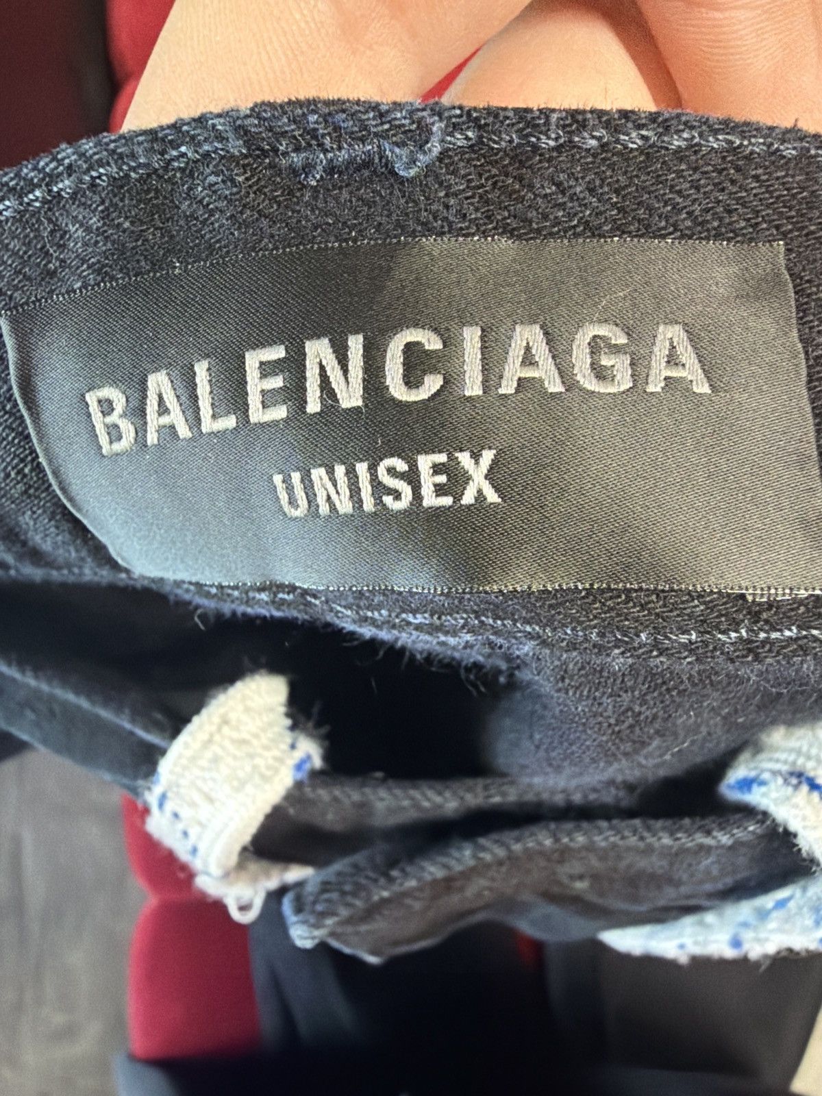 Balenciaga Balenciaga Double Knee Black and Blue Jeans Size US 36 / EU 52 - 8 Thumbnail