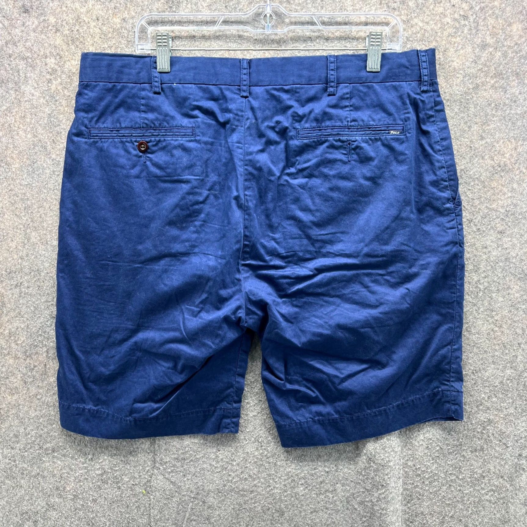 Polo Ralph Lauren VINTAGE Polo Ralph Lauren Shorts Mens 36 Blue Navy Chino Flat Front Classic Pony Size US M / EU 48-50 / 2 - 2 Thumbnail