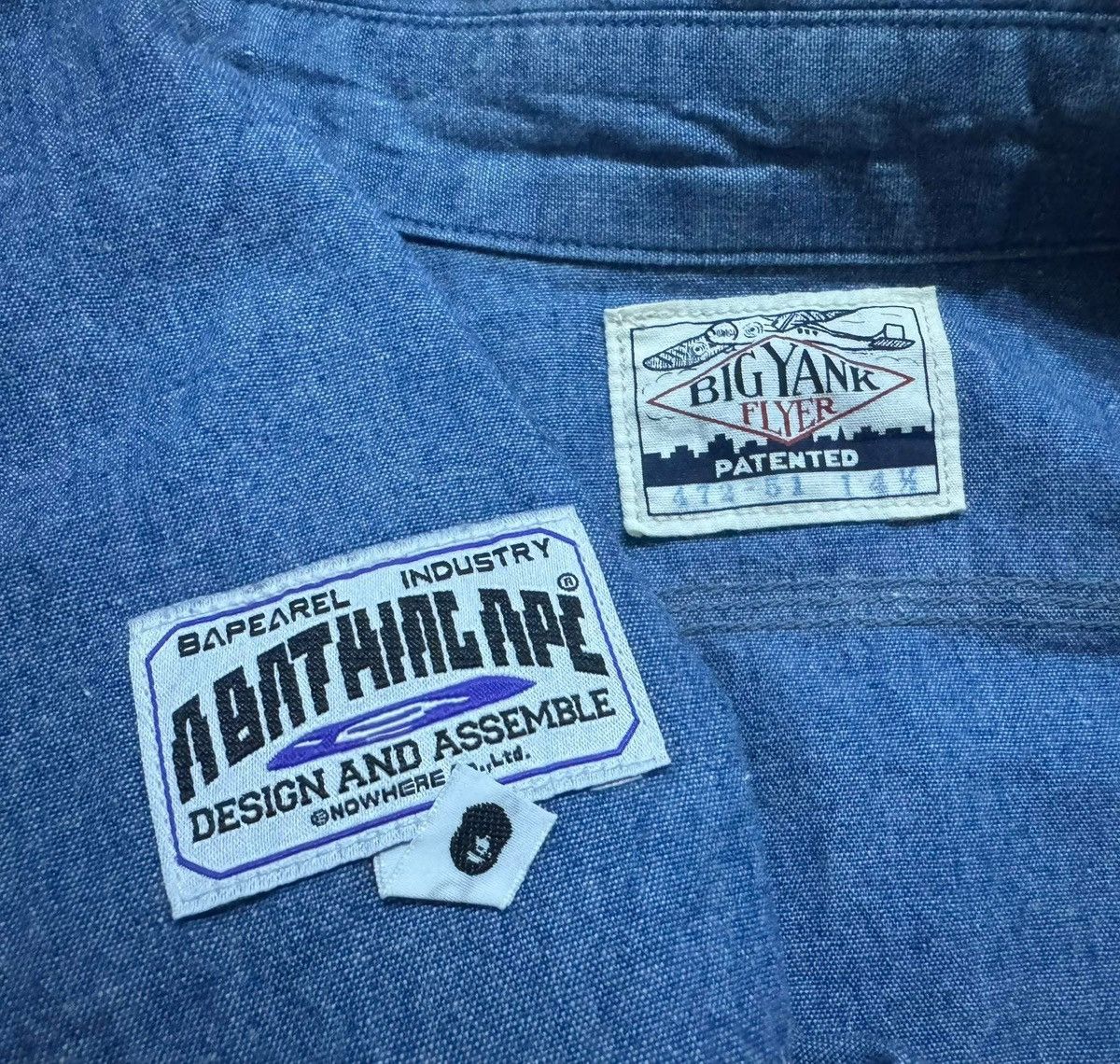 Bape A Bathing Ape x Big Yank Chambray Size US M / EU 48-50 / 2 - 5 Thumbnail