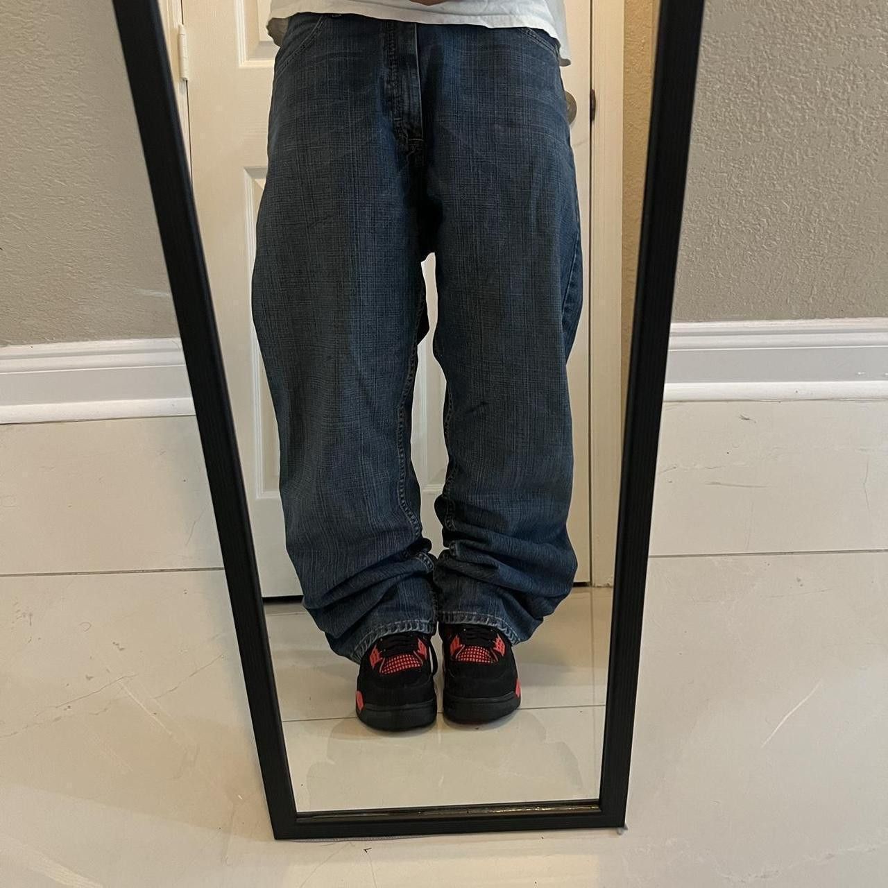 Lee × Vintage Vintage Y2K Super Baggy Dark Wash Workwear denim Jeans Size US 38 / EU 54 - 1 Thumbnail