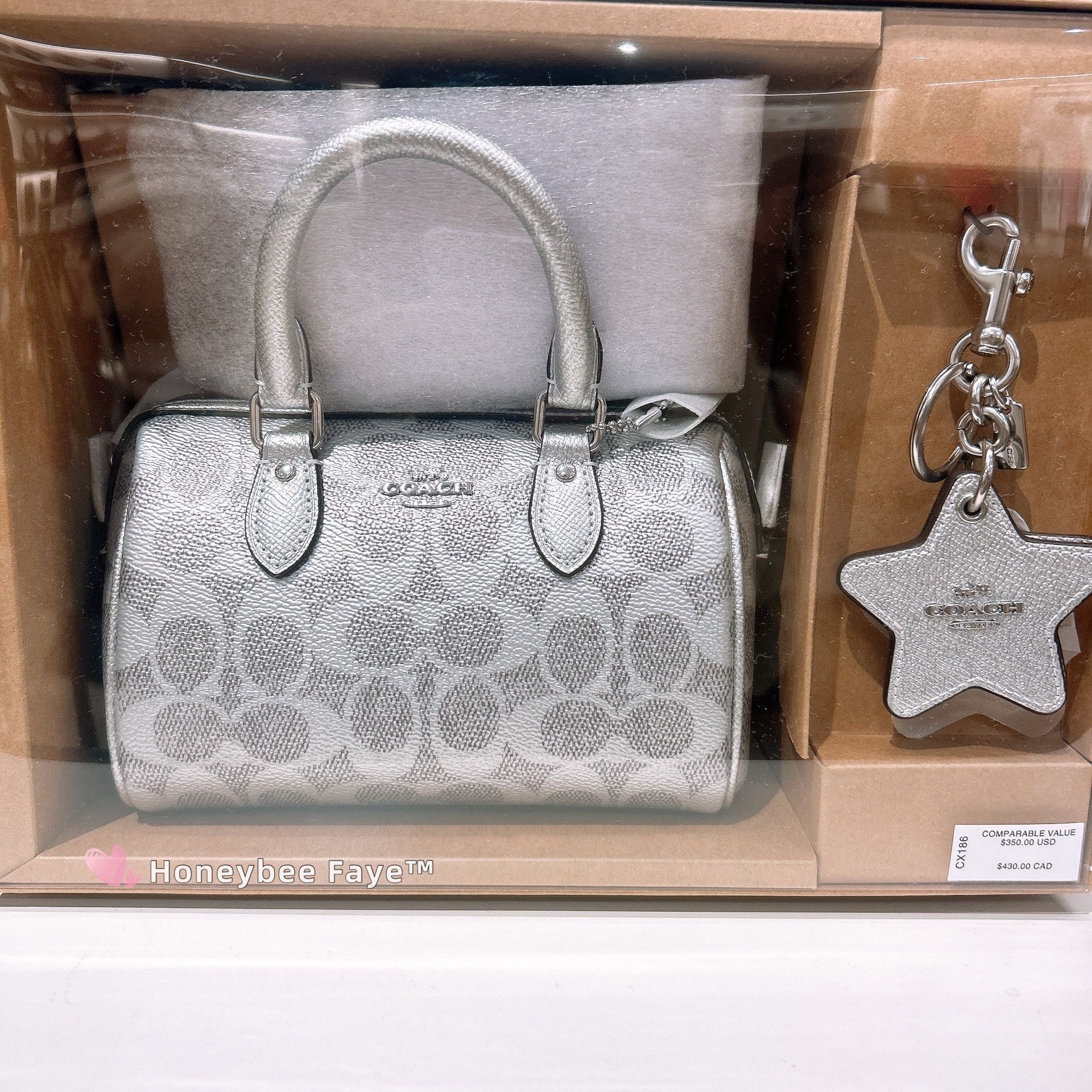 Coach Boxed Mini Rowan Crossbody Bag And Mirror Bag Charm Set Size ONE SIZE - 1 Thumbnail