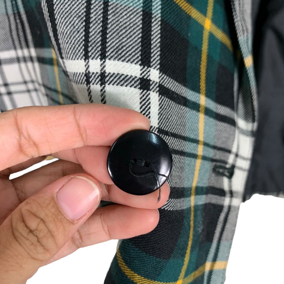 Japanese Brand GERARD PASQUIER Tartan Double Breasted Coat Jacket #0531-C24 Size S / US 4 / IT 40 - 14 Thumbnail