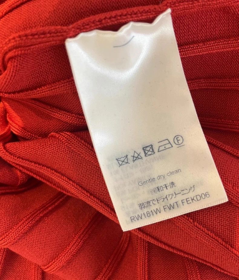 Louis Vuitton Red Long Sleeve Sweater Dress-2506 Size XS / US 0-2 / IT 36-38 - 4 Thumbnail
