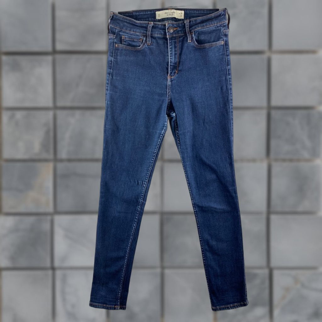 Abercrombie & Fitch Abercrombie & Fitch Jeans Womens 6S 28x29 Blue Skinny Stretch Denim Pockets Size 28" / US 6 / IT 42 - 1 Thumbnail