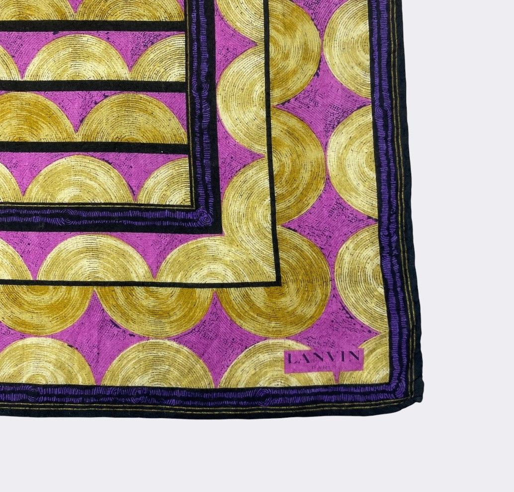 Lanvin Vintage Lanvin Handkerchief Neckerchief Bandana H061R Size ONE SIZE - 3 Thumbnail