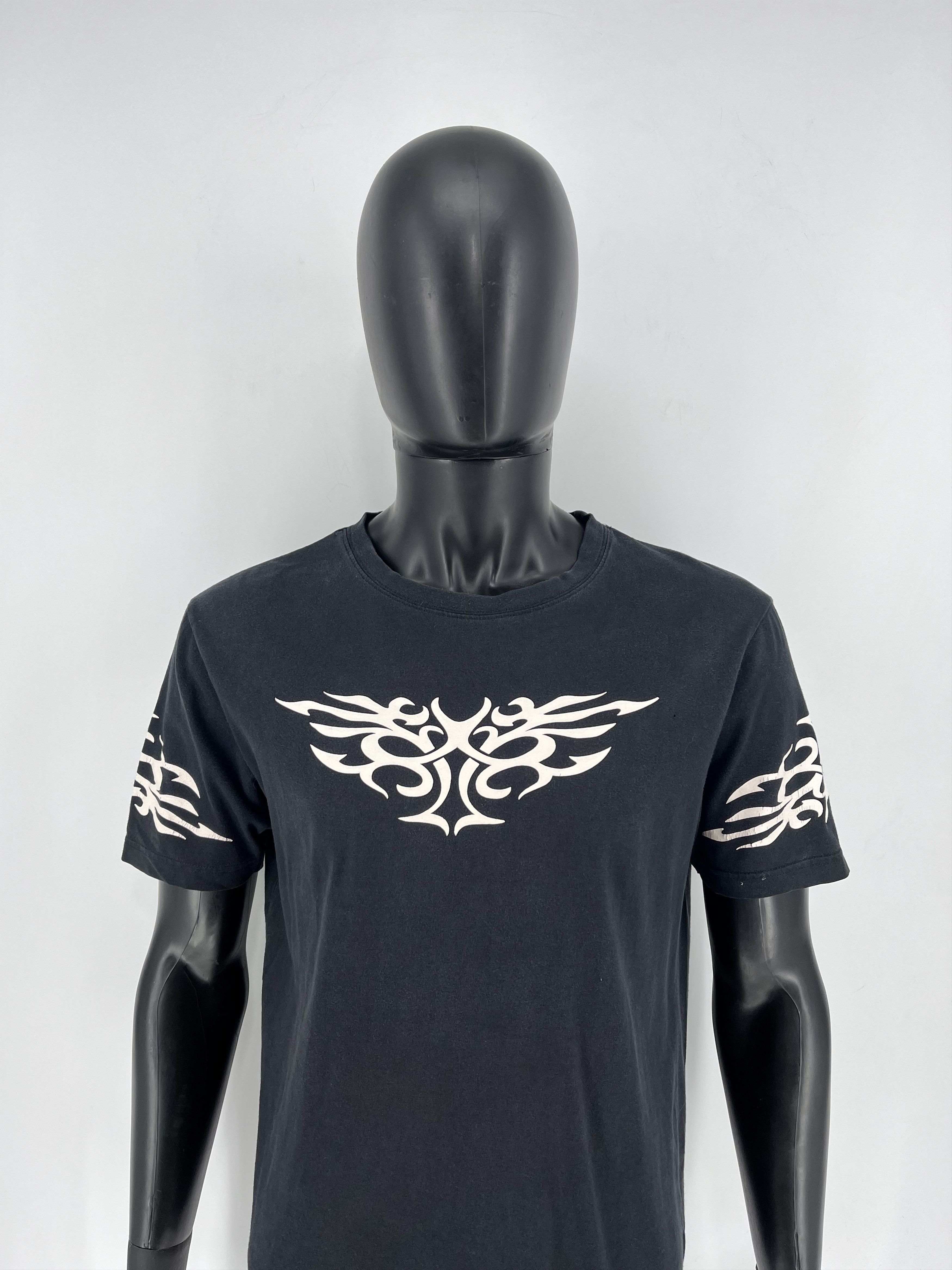 Vintage Y2k Washed AvantGarde Tribal Tee Streetwear