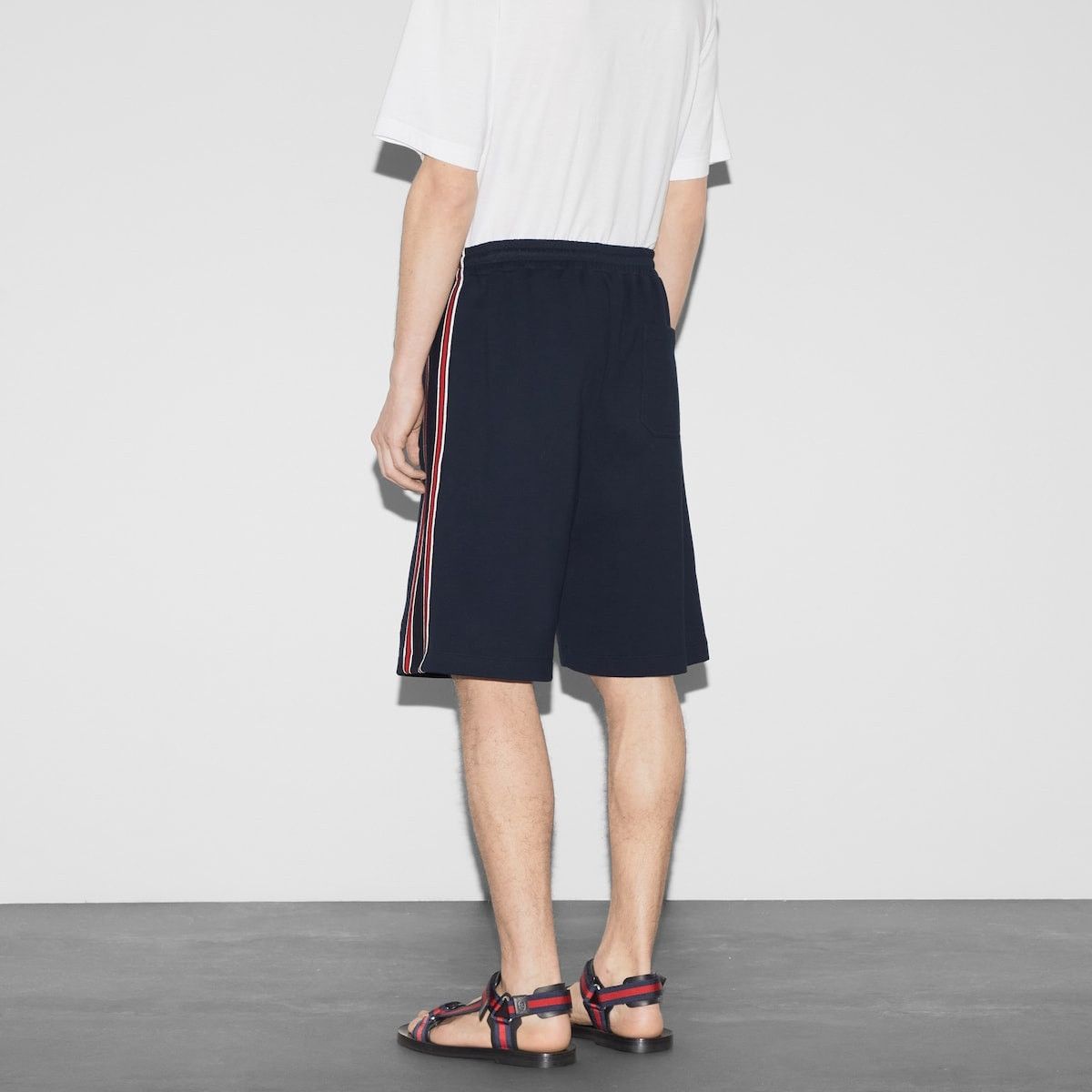 Gucci o1s1wg110925 Cotton Jersey Basketball Shorts in Navy blue Size US 34 / EU 50 - 4 Thumbnail