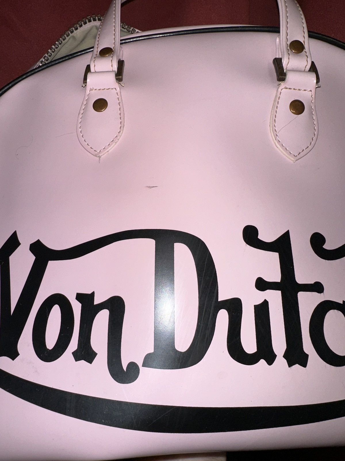 Grailed × Vintage × Von Dutch Vintage Von Dutch Bowling Bag Handle Purse Powder Pink Grail Size ONE SIZE - 6 Thumbnail