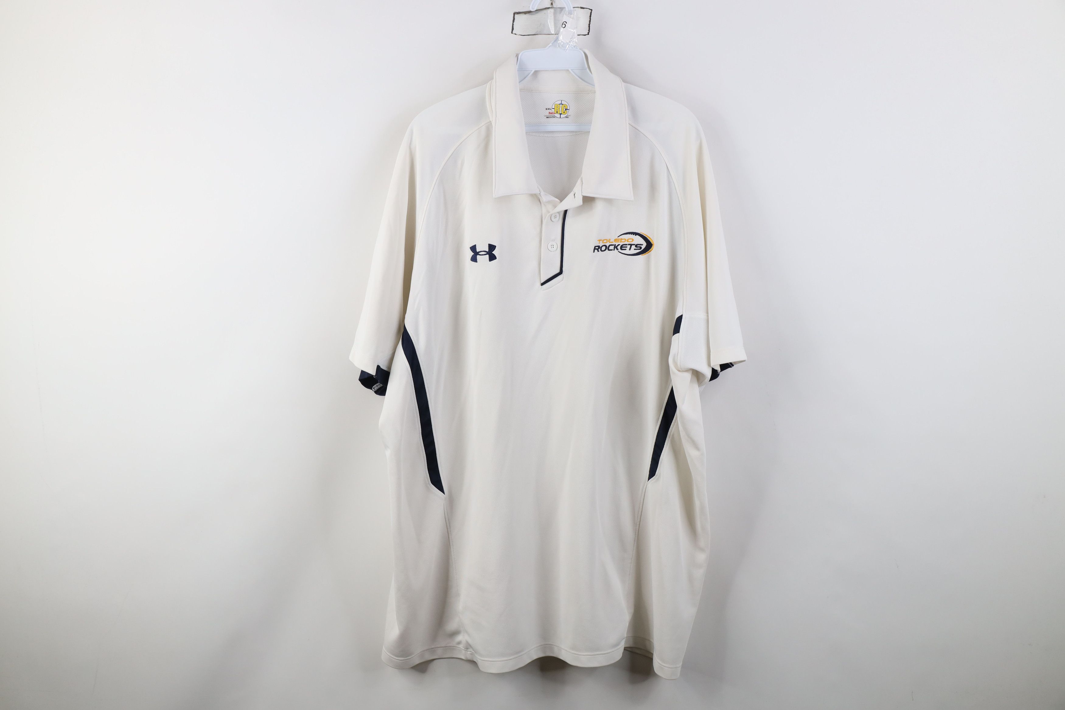Under Armour Under Armour University of Toledo Football Polo Shirt White Size US XXL / EU 58 / 5 - 1 Thumbnail