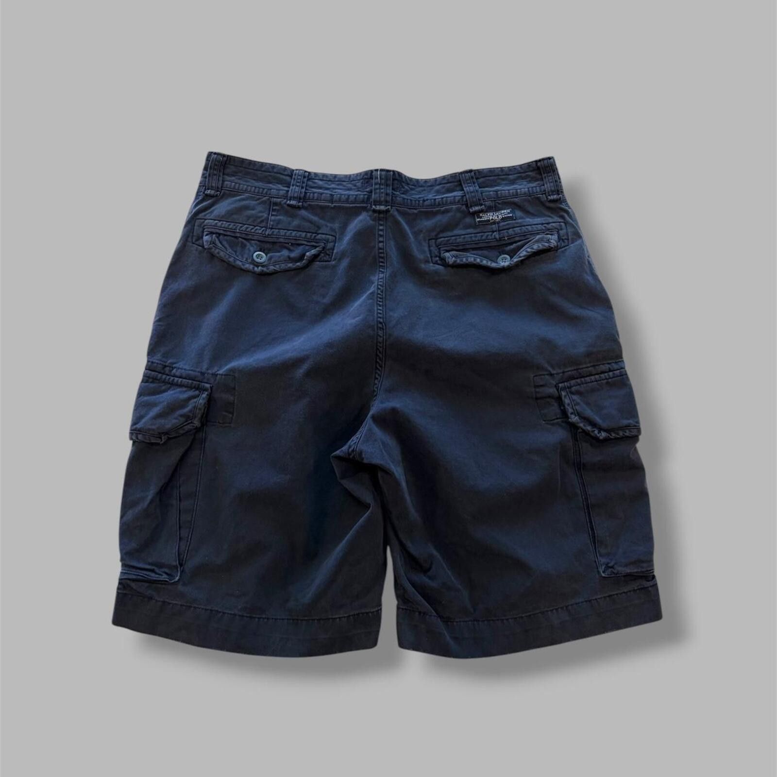 Polo Ralph Lauren Navy Polo Ralph Lauren Cargo Shorts Size US 38 / EU 54 - 4 Thumbnail