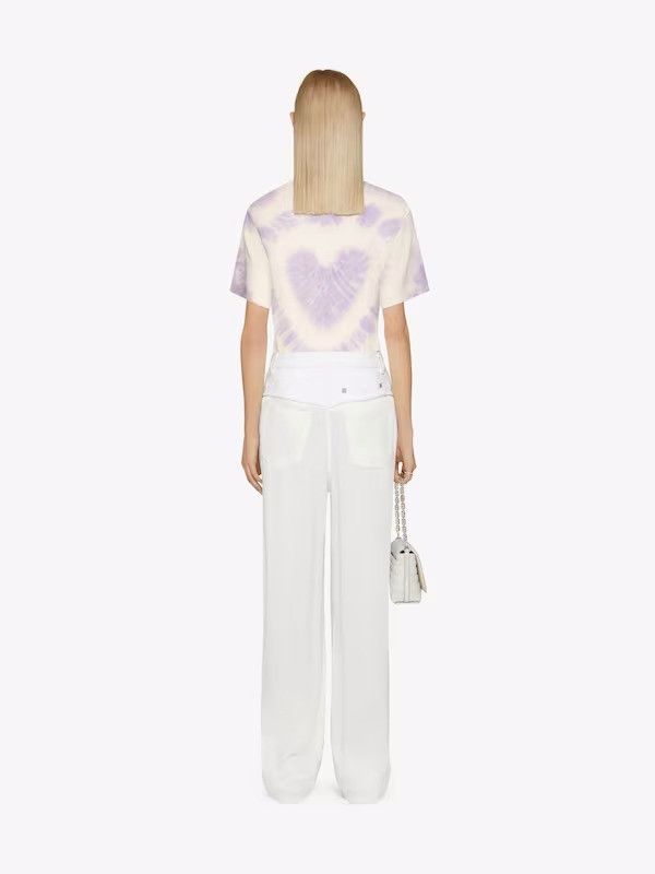 Givenchy Pink Heart Tie Dye Embroidered Logo T-Shirt Size US XXS / EU 40 - 4 Thumbnail