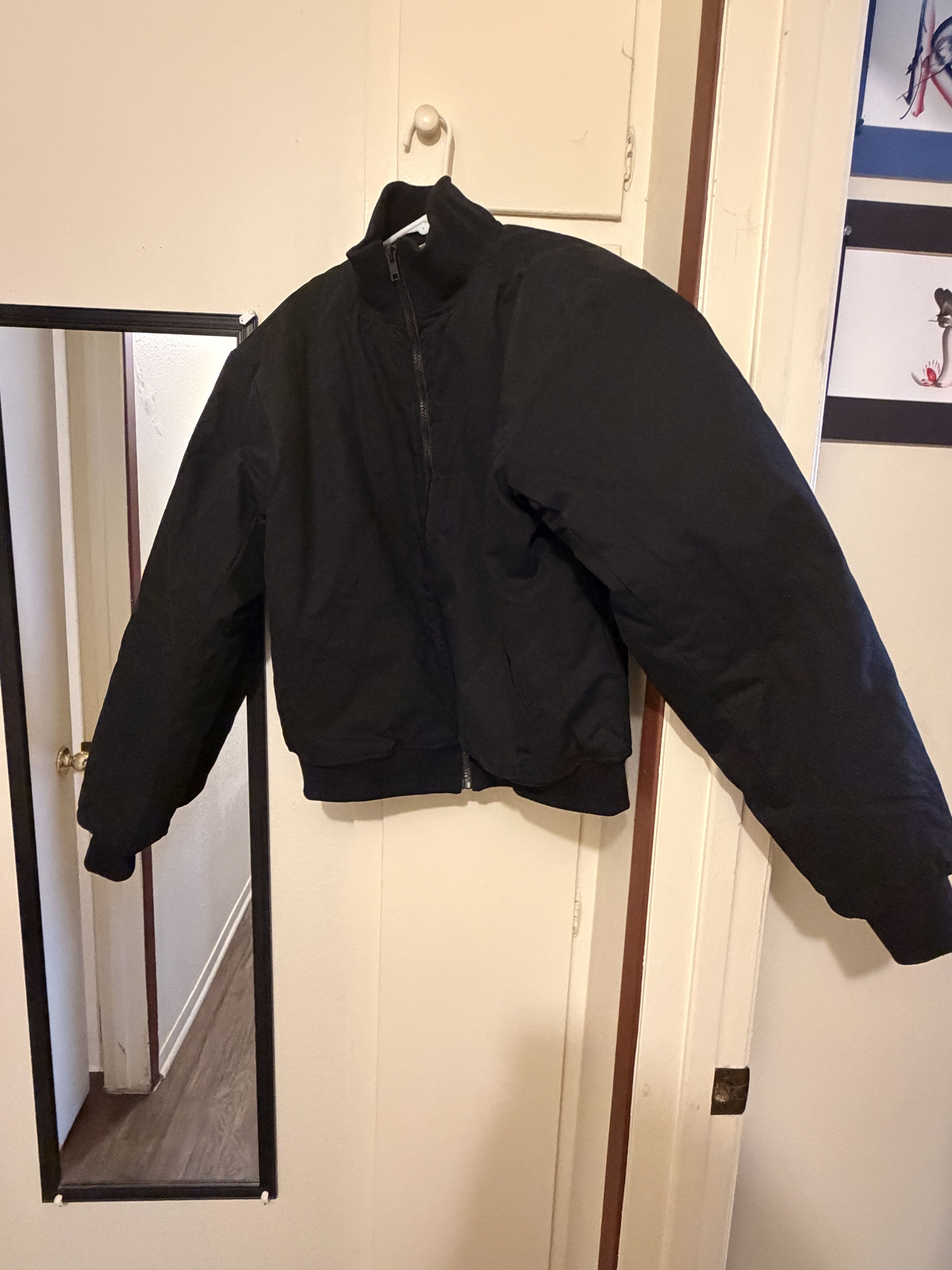 Yeezy Adidas X Kanye West Yeezy Season 1 Nylon Bomber Jacket Black
