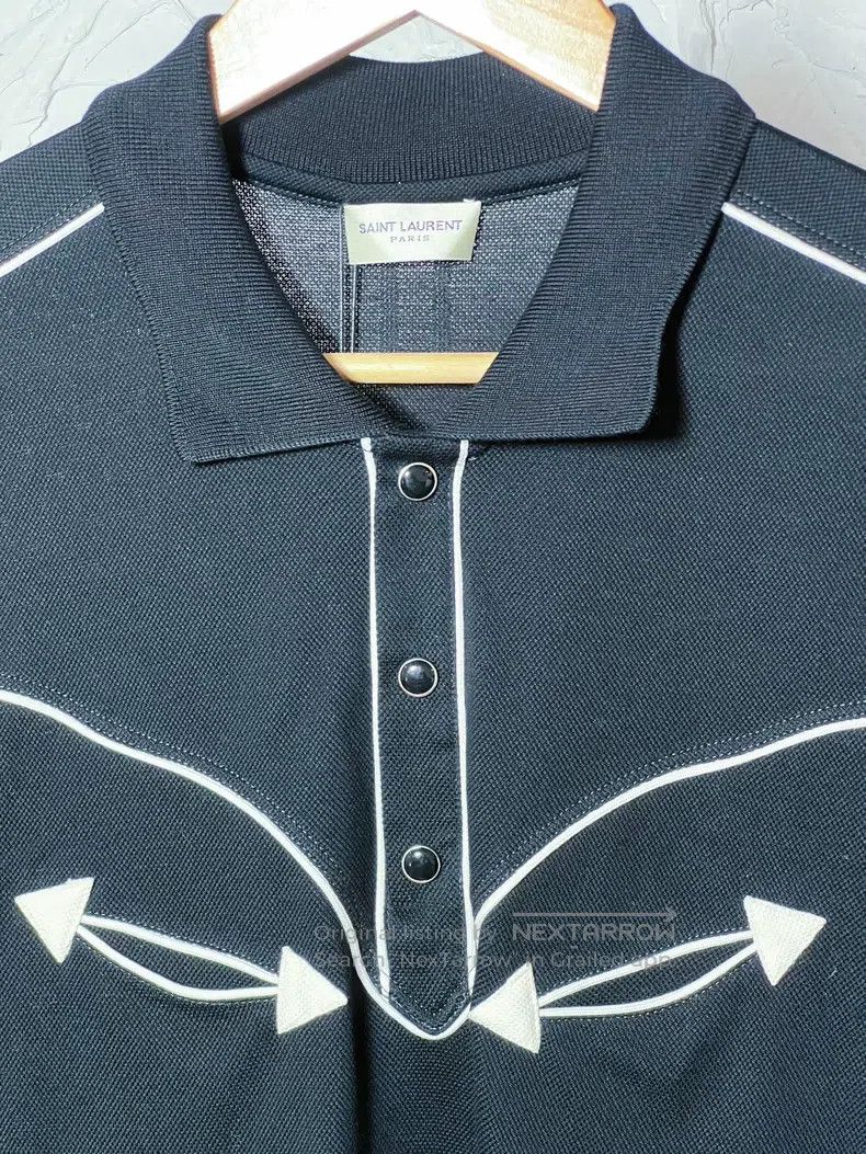 Saint Laurent Paris Saint Laurent Paris Polos Size US S / EU 44-46 / 1 - 3 Thumbnail