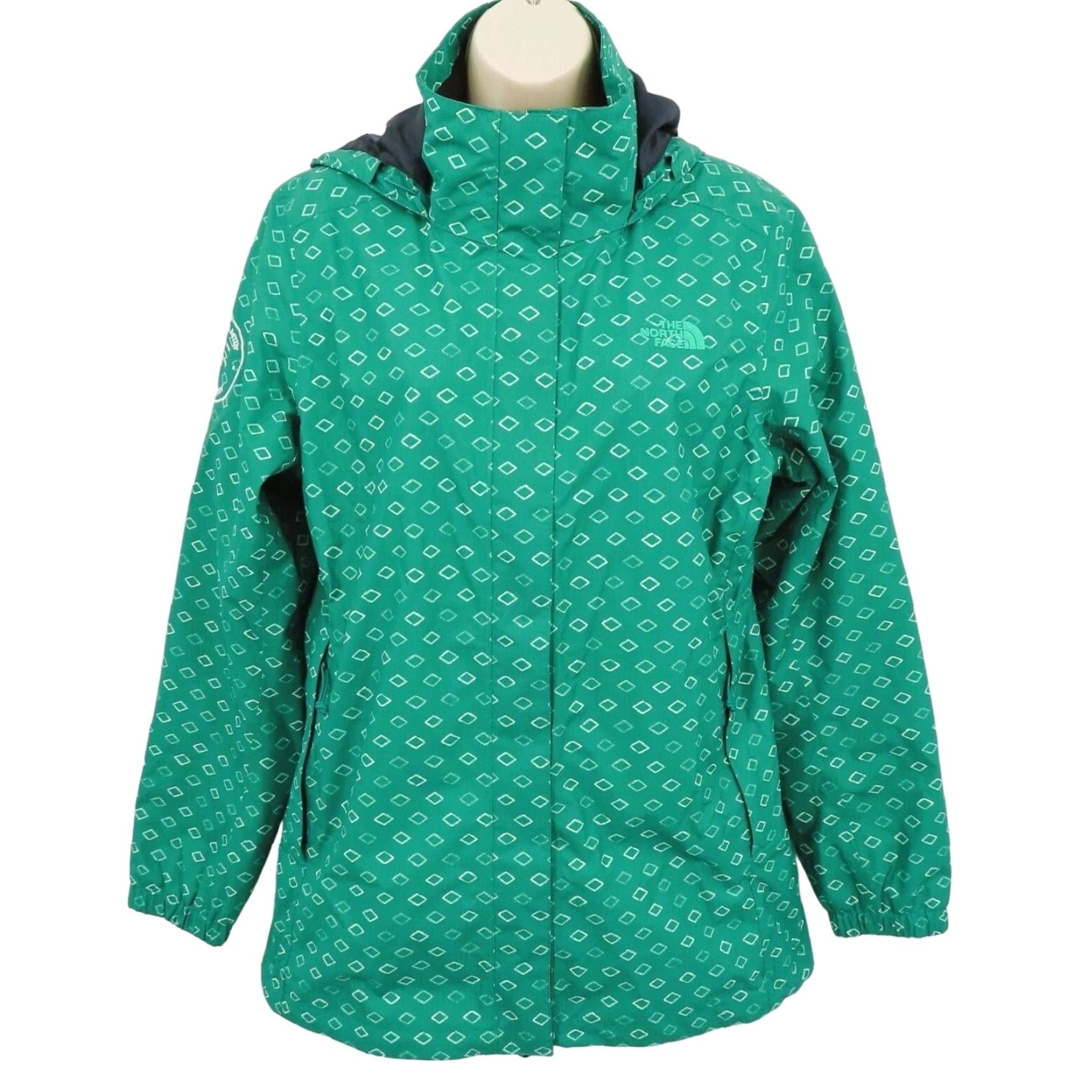 The North Face The North Face Women Jacket Rain Coat DryVent Hooded Green Logo M Medium Size M / US 6-8 / IT 42-44 - 2 Thumbnail