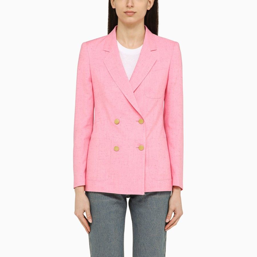 Tagliatore o1d2blof1024 Double-Breasted Jacket In Pink Size L / US 10 / IT 46 - 1 Thumbnail