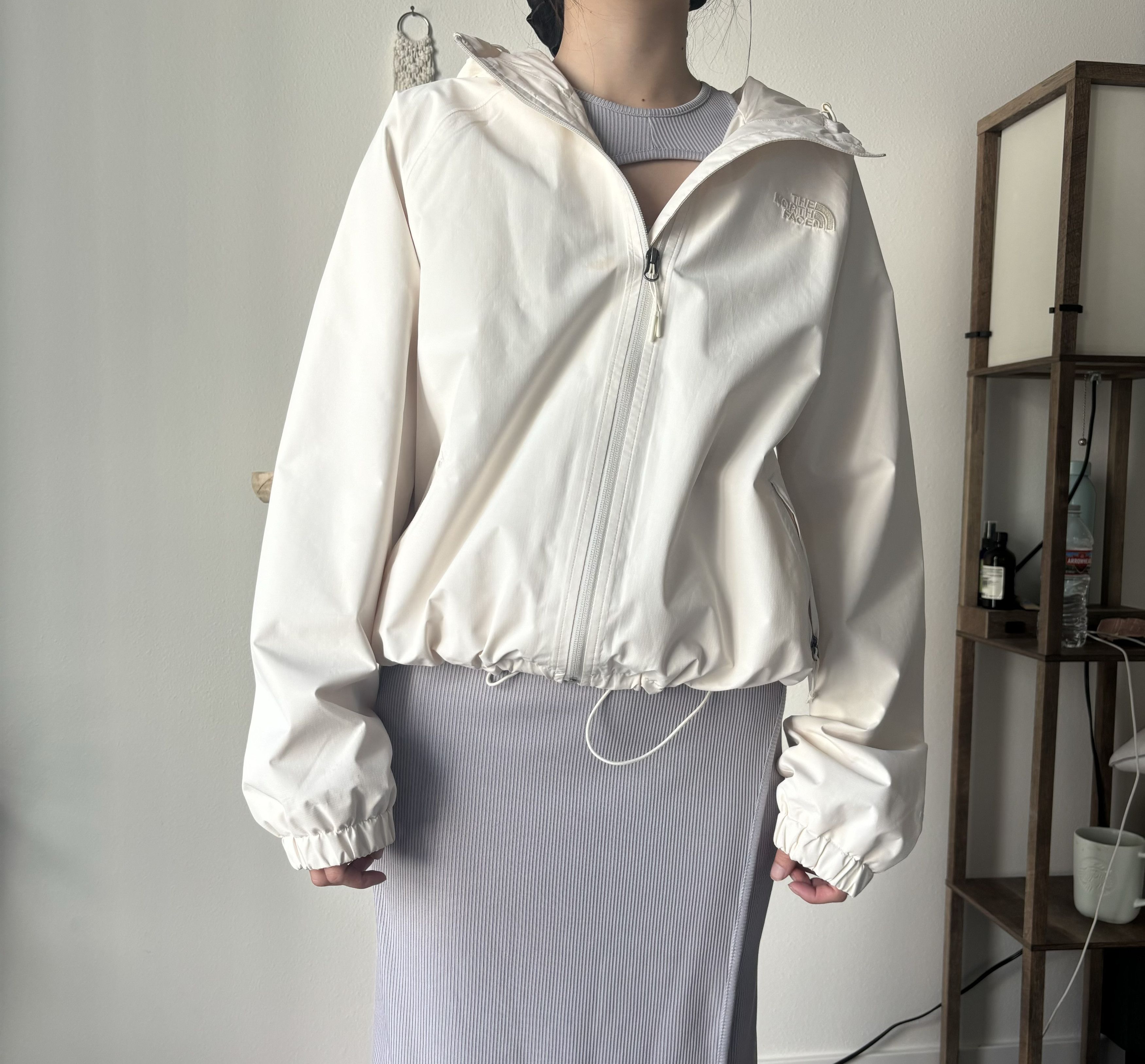North Face 24SS White Windbreaker Jacket