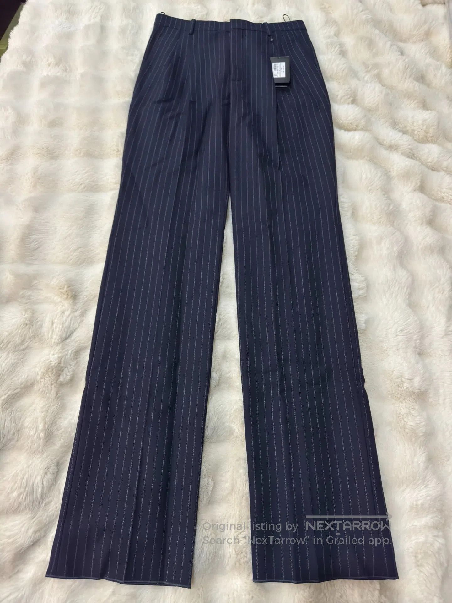Saint Laurent Paris Saint Laurent Paris Double Pleat Flannel Trousers| Size US 28 / EU 44 - 3 Thumbnail