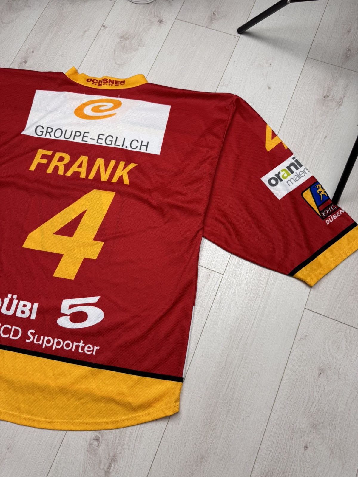 NHL OCHSNER Ehc Dubendorf #4 FRANK Swiss Hockey Jersey Size XL Size US XL / EU 56 / 4 - 8 Thumbnail