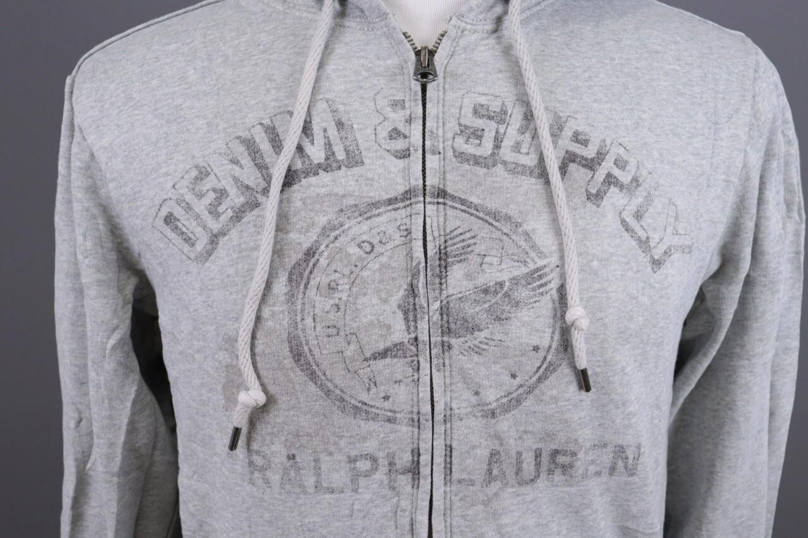 Denim & Supply Ralph Lauren Denim & Supply Ralph Lauren Gray Full Hoodie Sweater Size M Size US M / EU 48-50 / 2 - 4 Thumbnail
