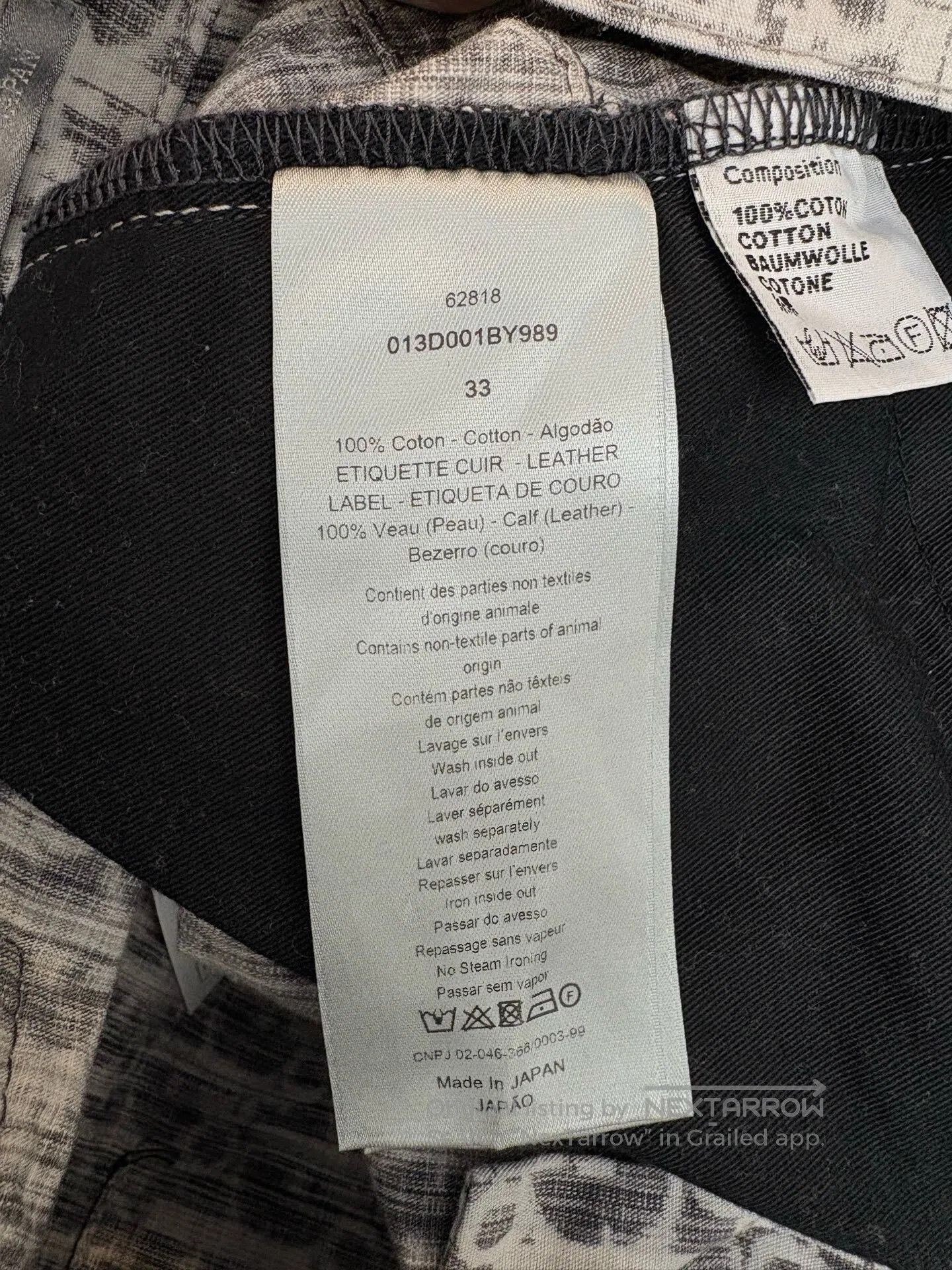 Dior Dior Men's Gray Monogram Denim Shorts. Size US 33 - 6 Thumbnail