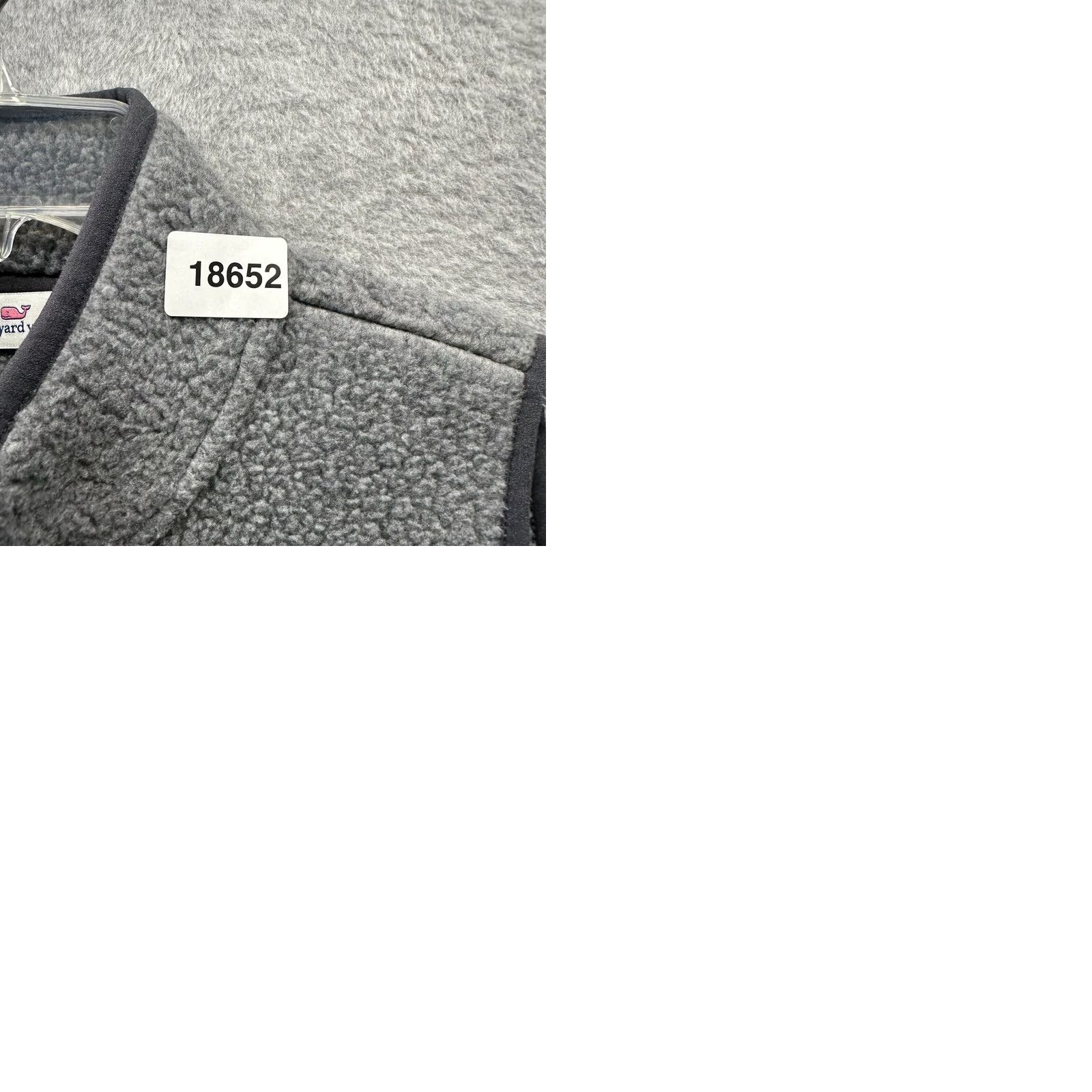 Vineyard Vines Vineyard Vines Vest Womens Small Gray Sherpa Zip Up Sweatshirt Sweatshirt Vest Ladies Size S / US 4 / IT 40 - 9 Thumbnail