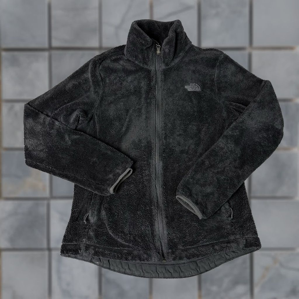 The North Face VINTAGE The North Face Jacket Womens S Black Fuzzy Long Sleeve Full Zip Casual Top S Mens Women Girls Size S / US 4 / IT 40 - 1 Thumbnail