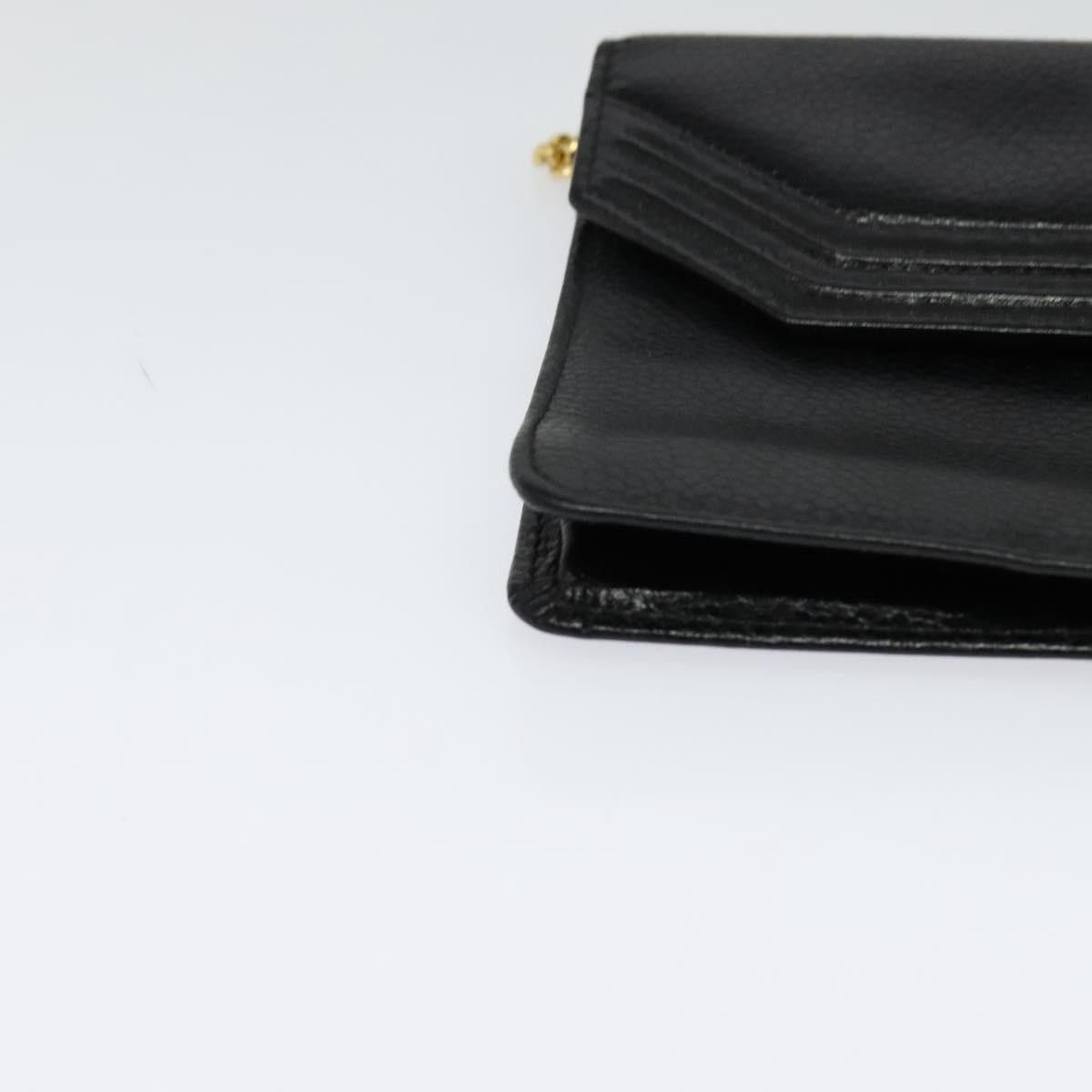 Dior DIOR Chain Shoulder Bag Leather Black Gold Size ONE SIZE - 10 Thumbnail
