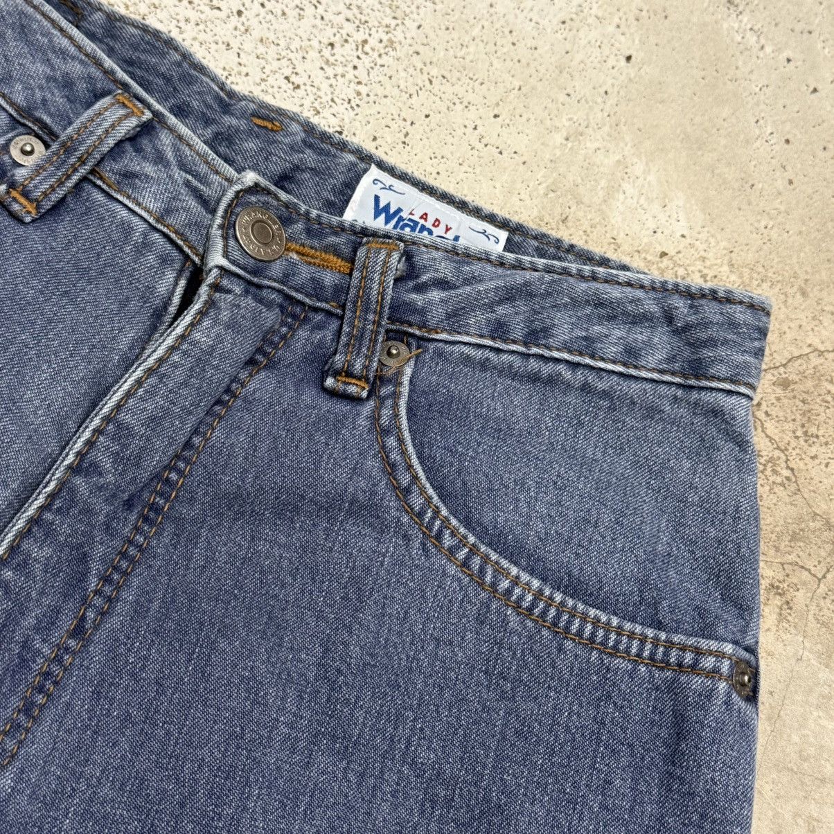 Wrangler Vintage Lady Wrangler Lightwash High Waist Denim Pants Size 29" - 8 Thumbnail