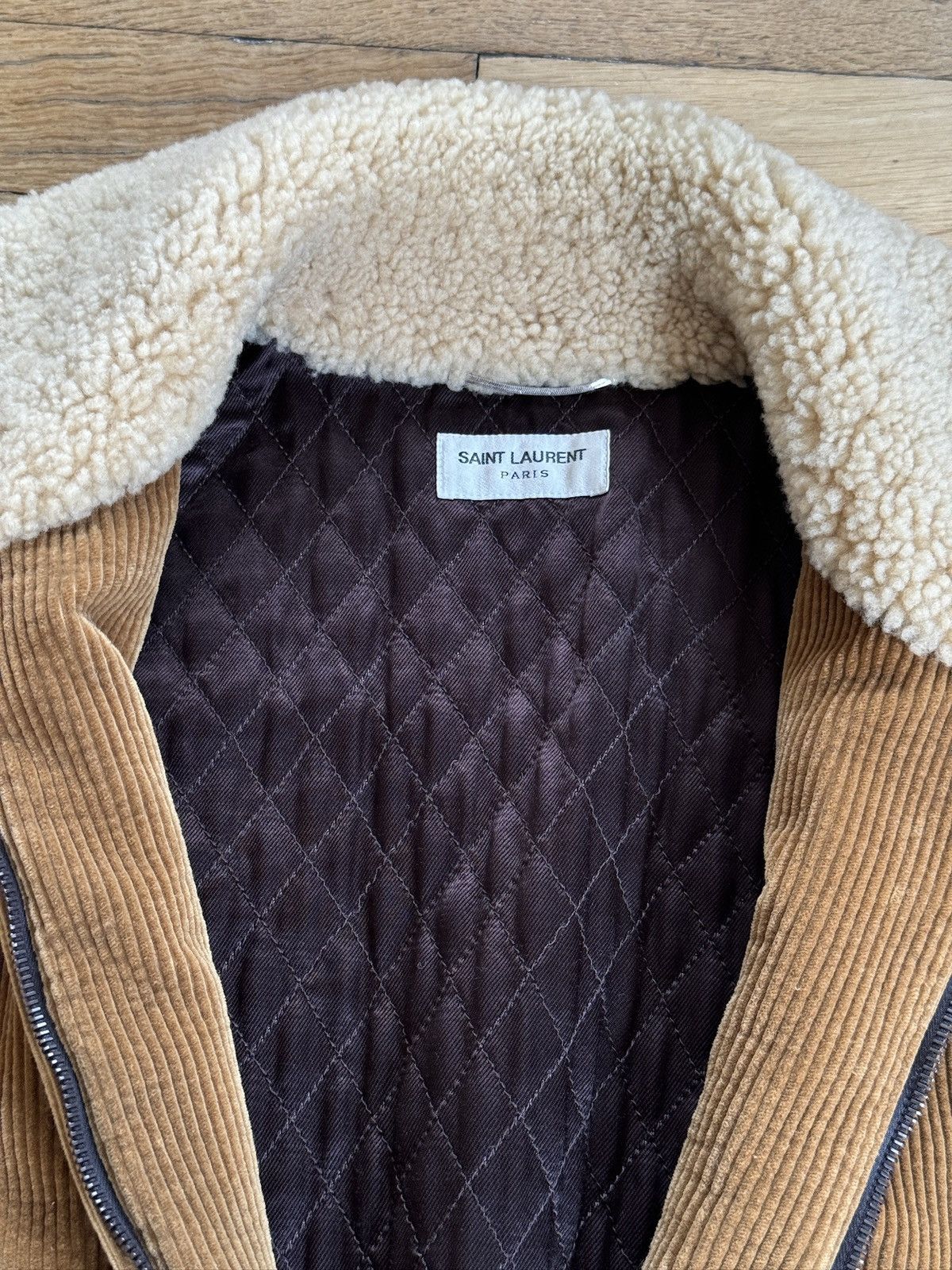 Saint Laurent Paris Saint Laurent Paris 2017 Corduroy Fur Collar Bomber Jacket Size US M / EU 48-50 / 2 - 4 Thumbnail