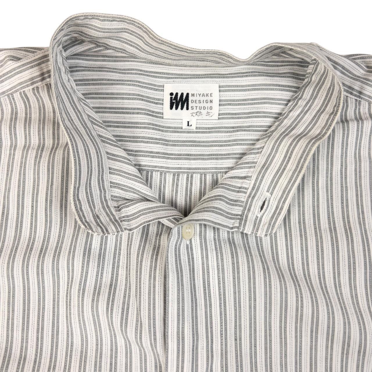 Issey Miyake Issey Miyake Striped Long Sleeve Button Up Shirt Size L Size US L / EU 52-54 / 3 - 3 Thumbnail