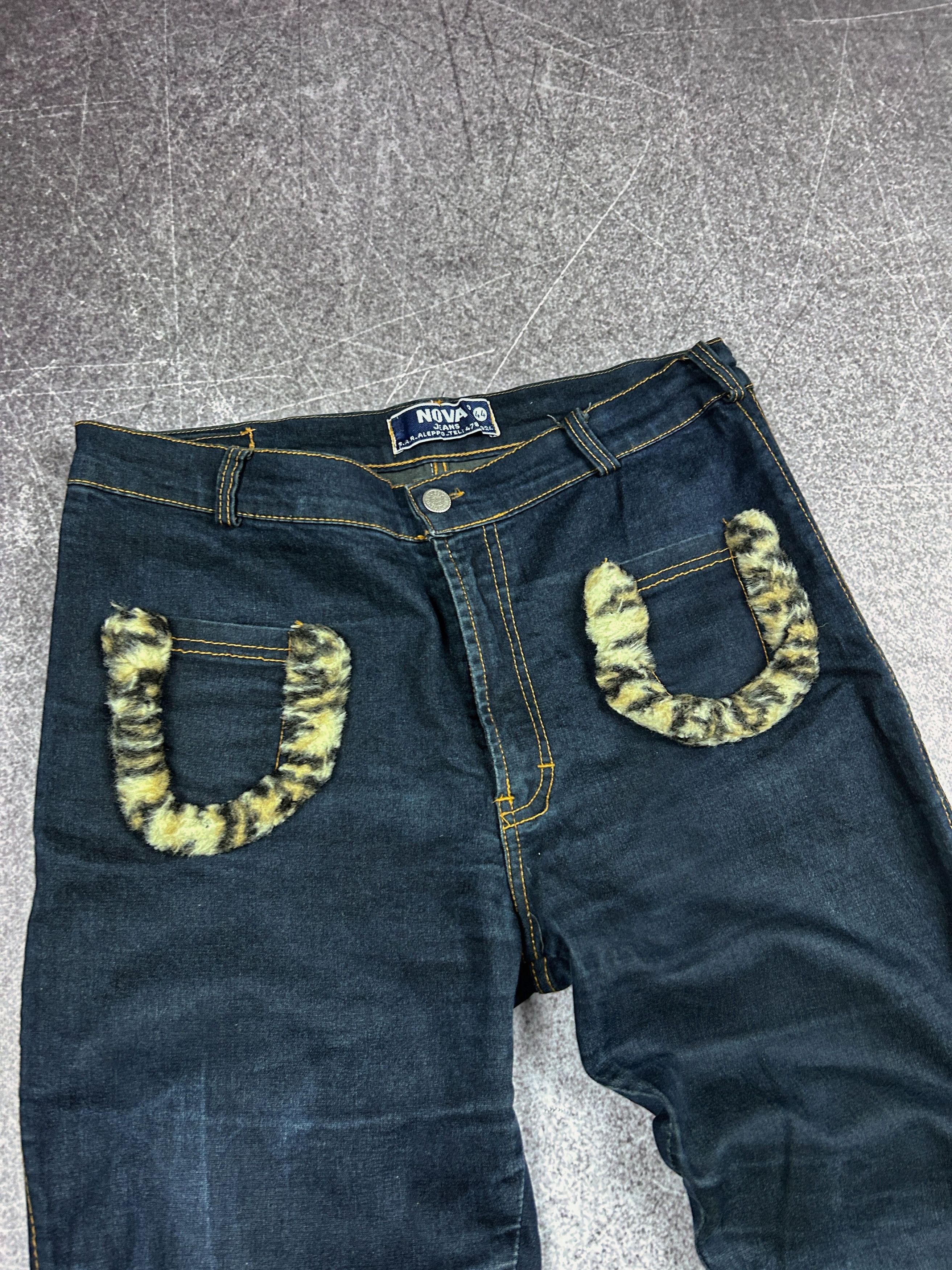 Vintage 💥HYSTERIC GLAMOUR IF SIX WAS NINE STYLE FLARED FUR JEANS Size US 32 / EU 48 - 2 Thumbnail