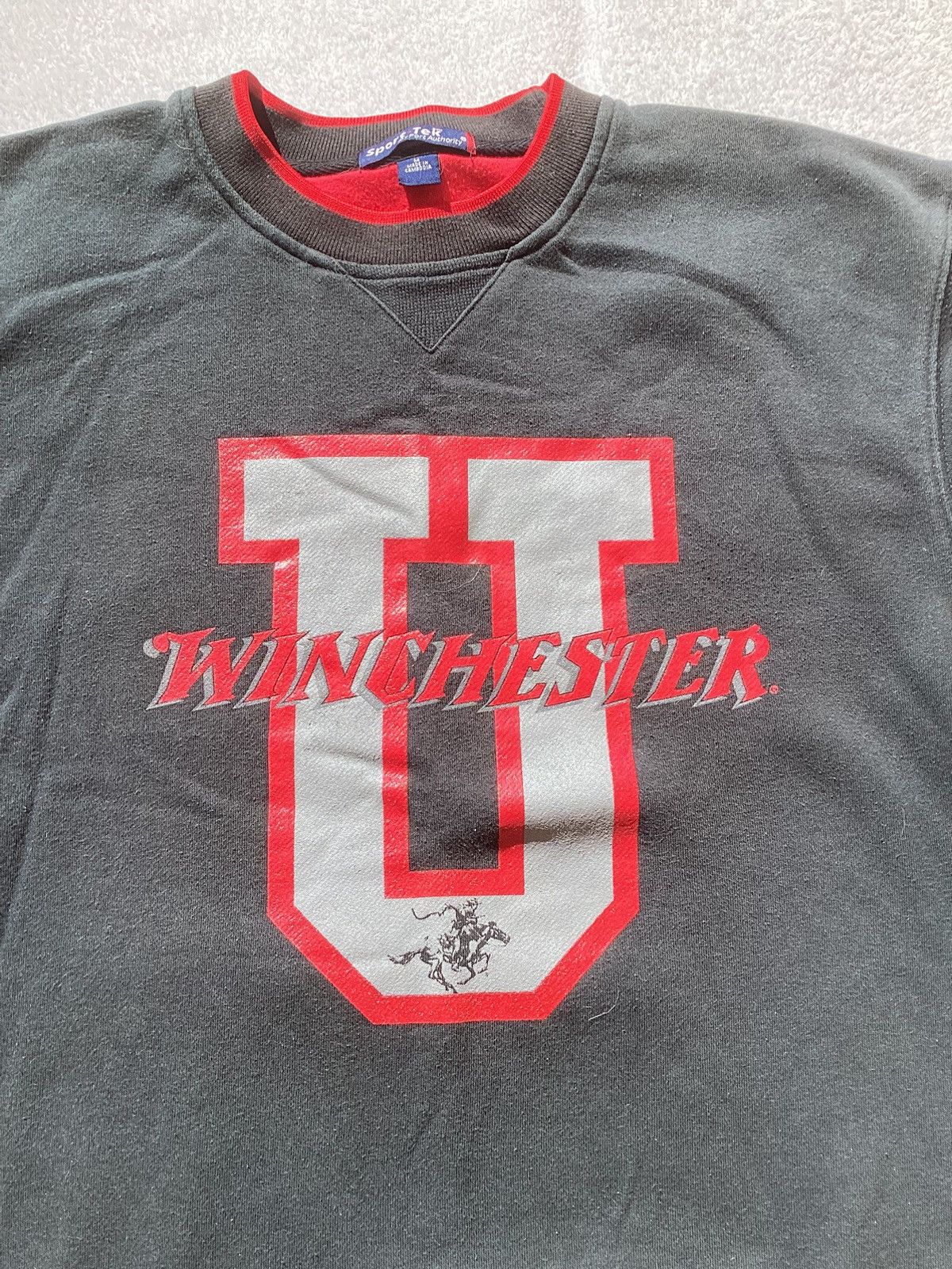 Winchester Vintage Winchester rifle sports tek LS hoodless sweatshirt Size US M / EU 48-50 / 2 - 2 Thumbnail