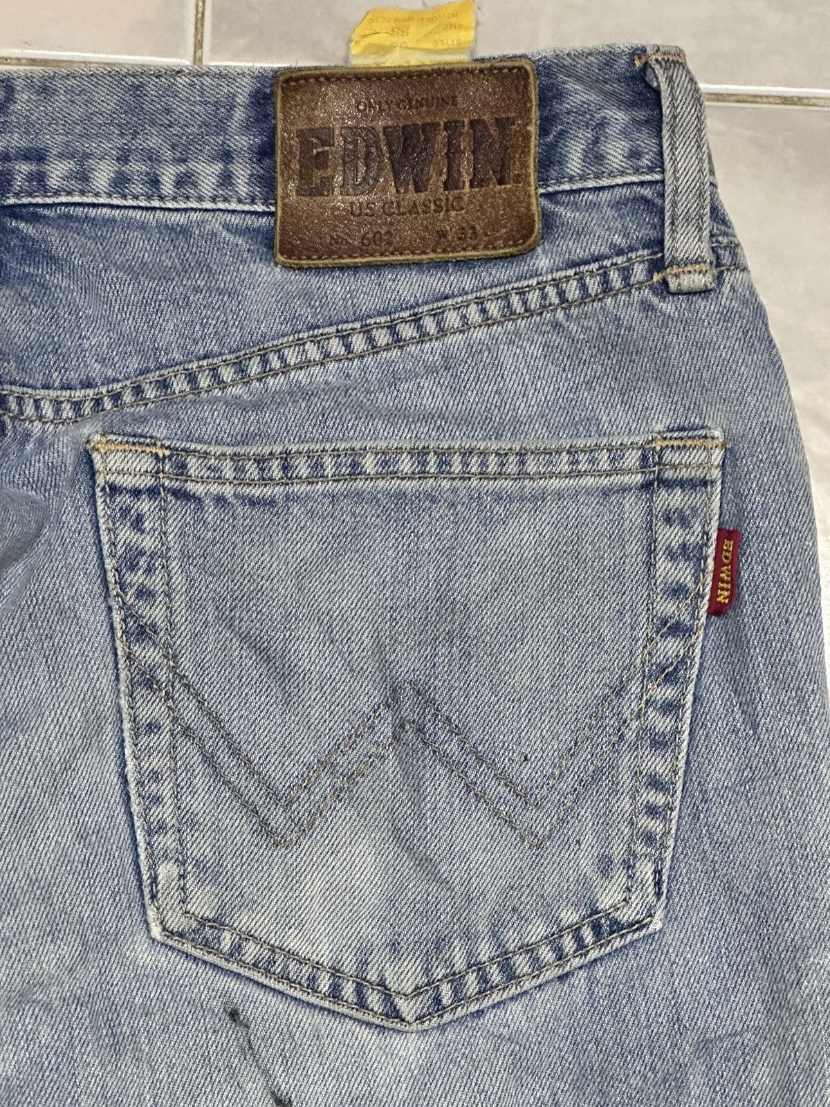 Edwin Edwin Vintage Us Classic Baggy Loose Style With BlueWash Size US 31 - 7 Thumbnail