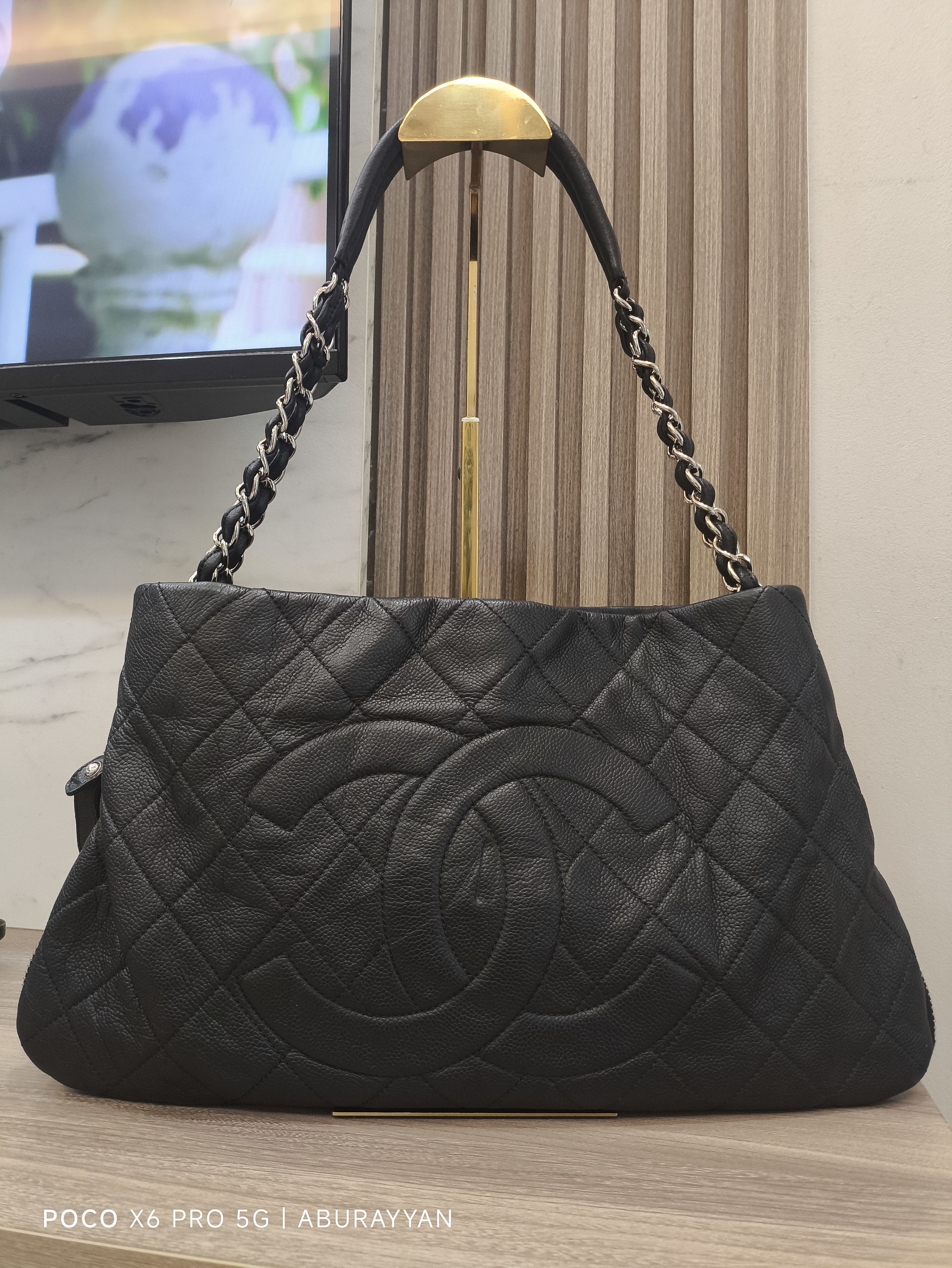 Chanel Chanel Black Caviar Expandable Timeless Shoulder Hobo Bag Size ONE SIZE - 1 Thumbnail