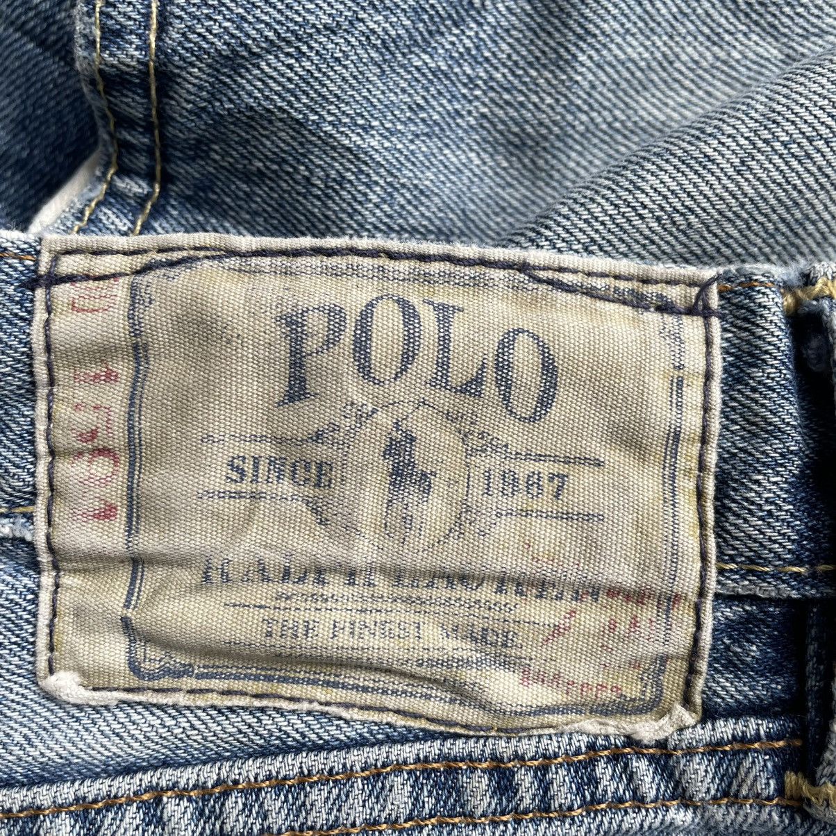 Polo Ralph Lauren × Vintage 🔥Polo Ralph Lauren Stoned Washed Ripped Distress Denim Jeans Size US 32 / EU 48 - 12 Thumbnail