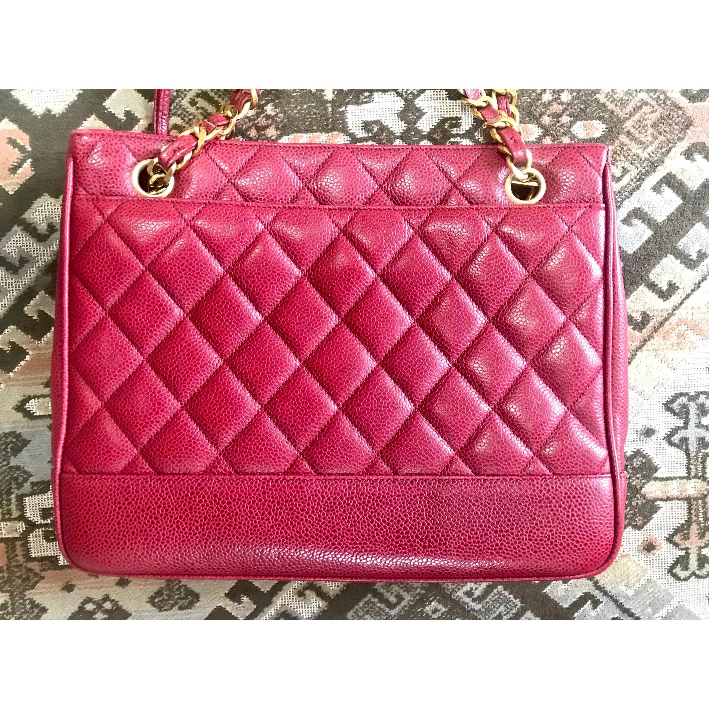 Chanel Vintage CHANEL cherry red caviar matelasse shoulder bag Size ONE SIZE - 2 Thumbnail