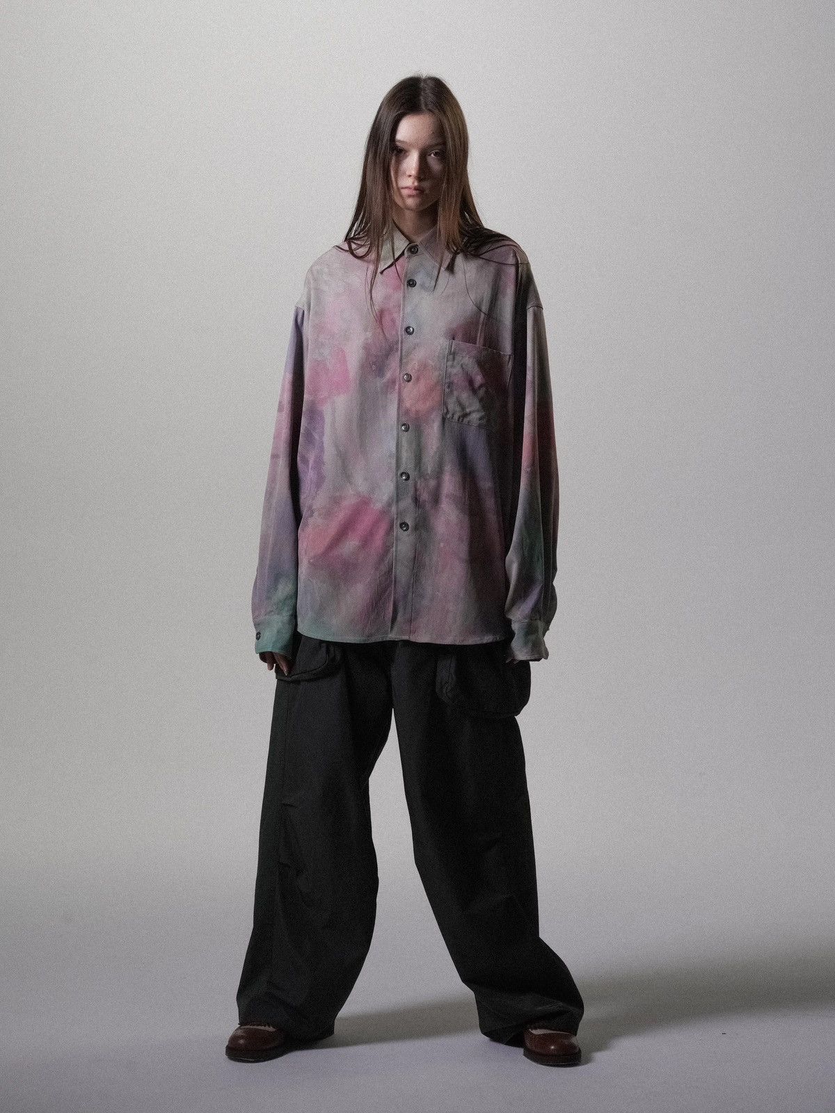 Other Oil-Painting Print Tencel Vintage Silhouette LS Shirt Size US M / EU 48-50 / 2 - 8 Thumbnail