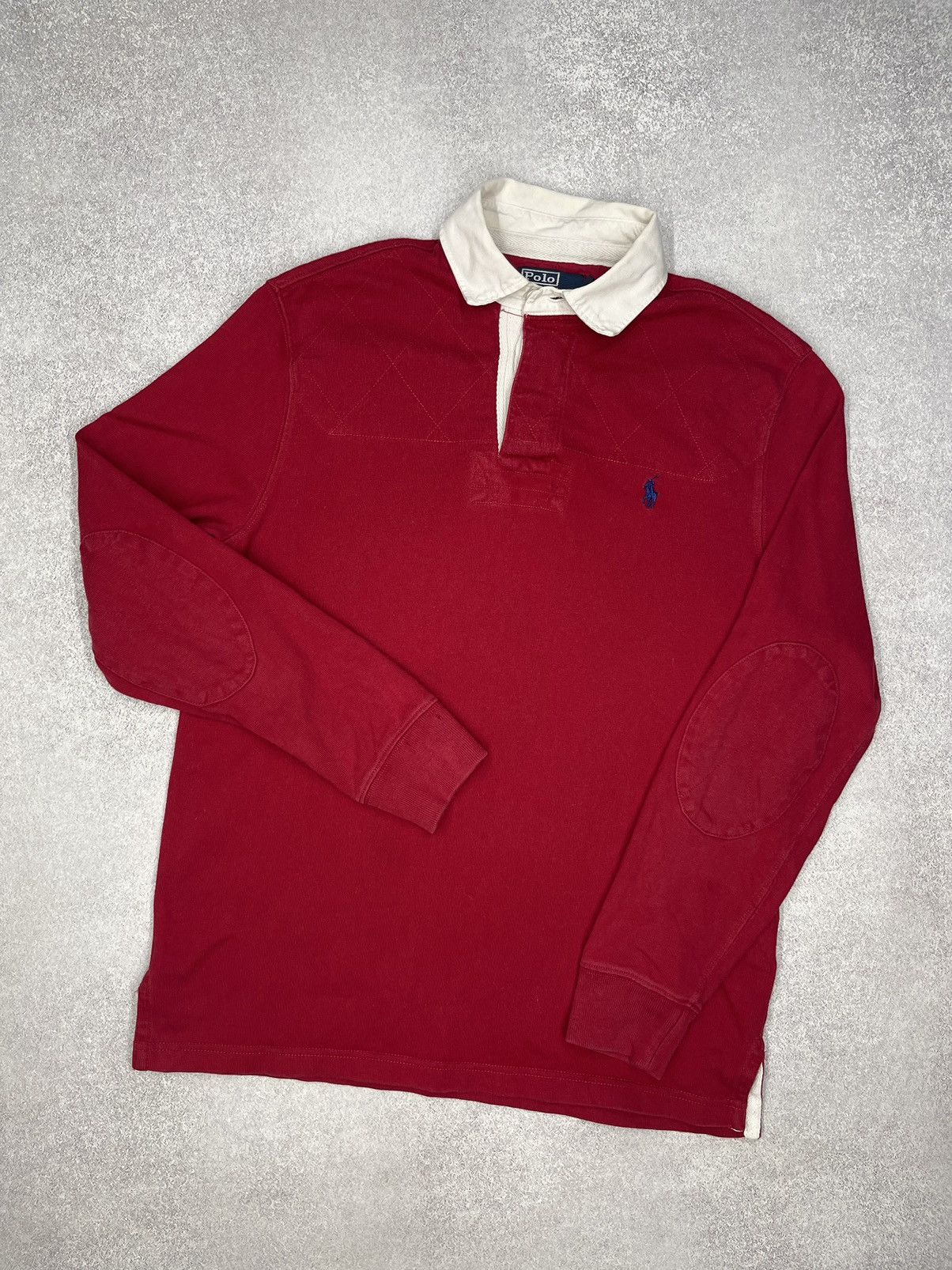 Vintage Polo Ralph Lauren Rugby Longsleeve Red Y2K